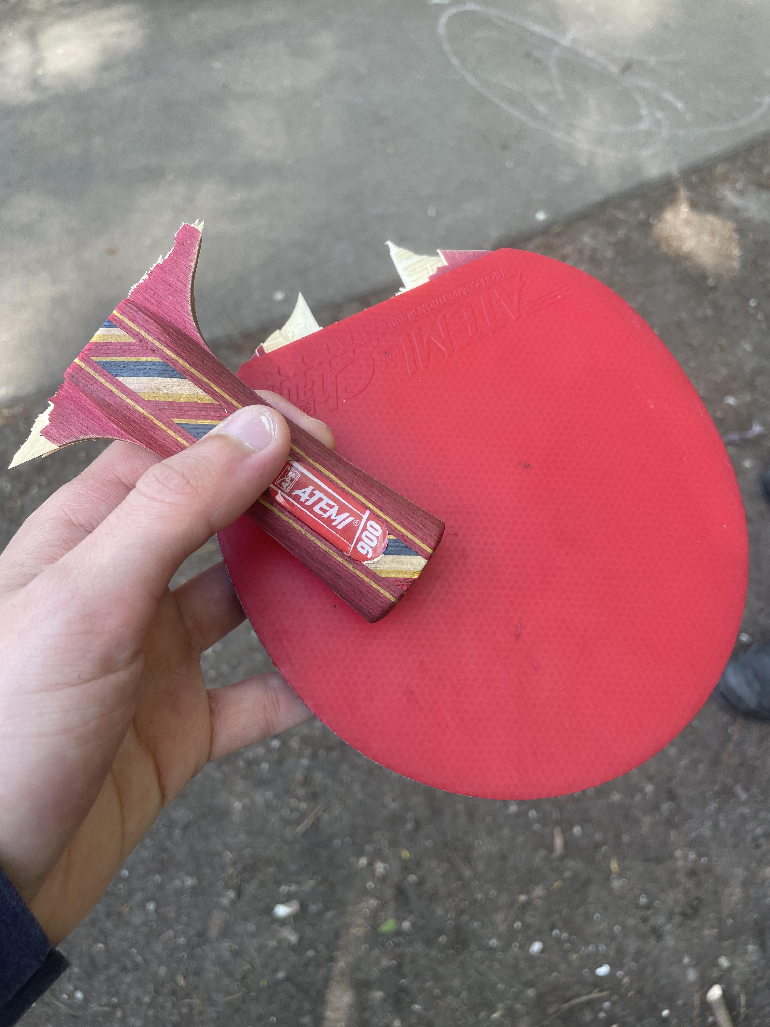 Is this supposed to happen? Salvageable? r/tabletennis