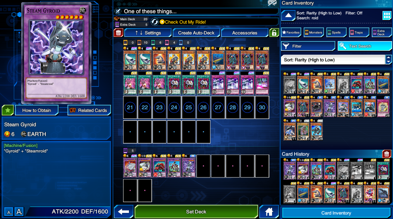 Finally, I can make a deck with all the best Roid monsters! DuelLinks