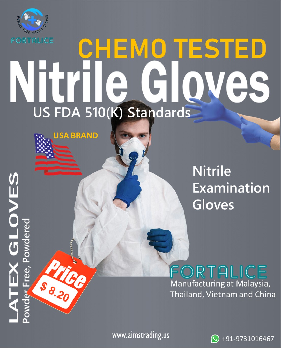 Chemo Tested Nitrile Gloves Production line Available r/gloves