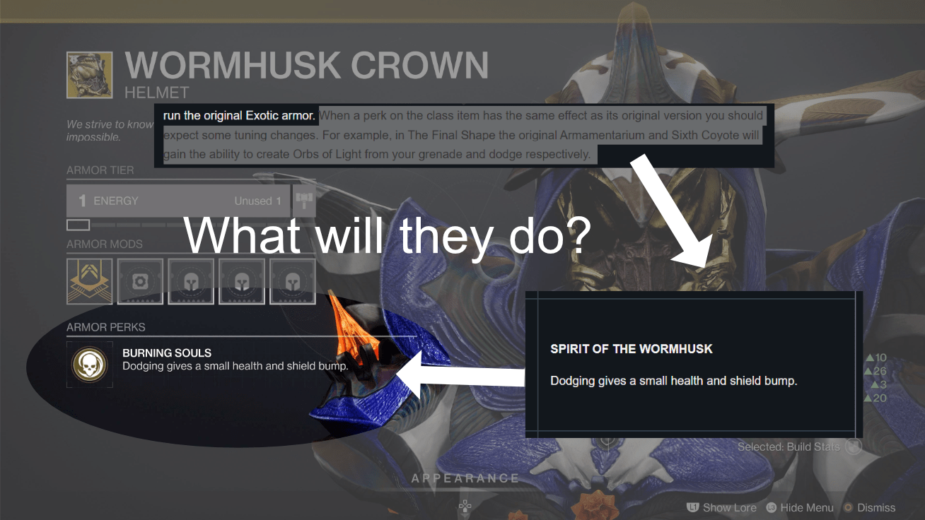 What will they do to Wormhusk Crown? I hope they make it better in PvE