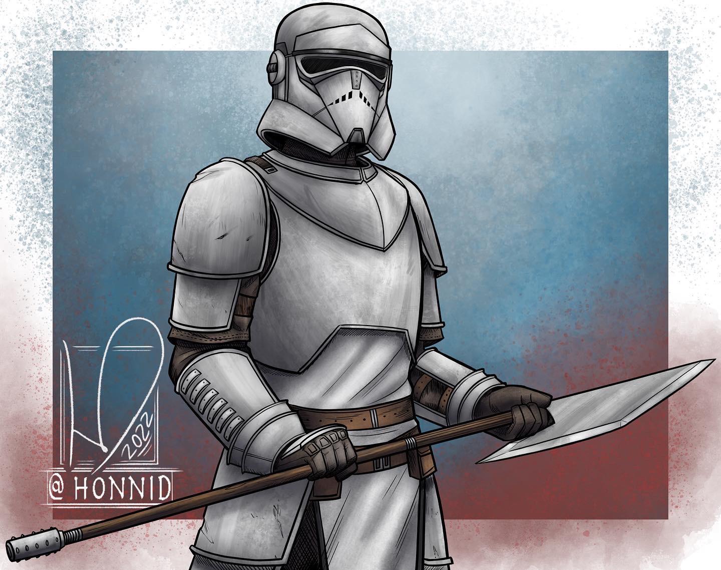“Phase III Clone Trooper Medieval“ inspired by Jake Bartok’s knights
