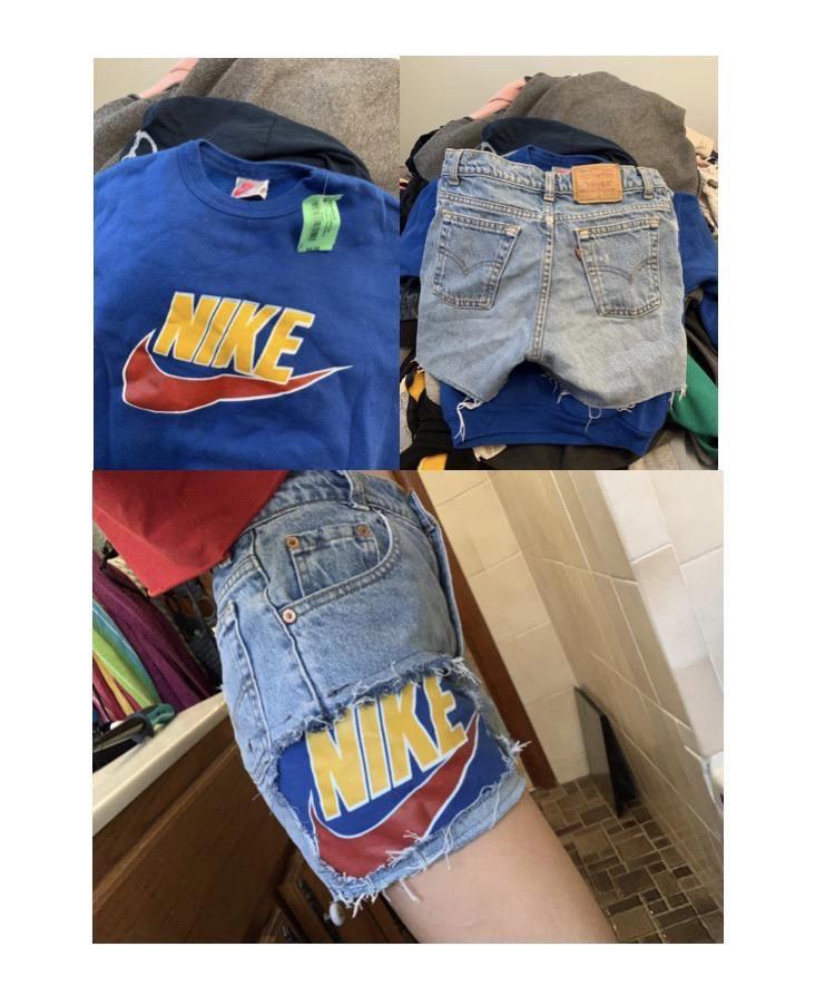 custom shorts made from thrifted items ThriftStoreHauls