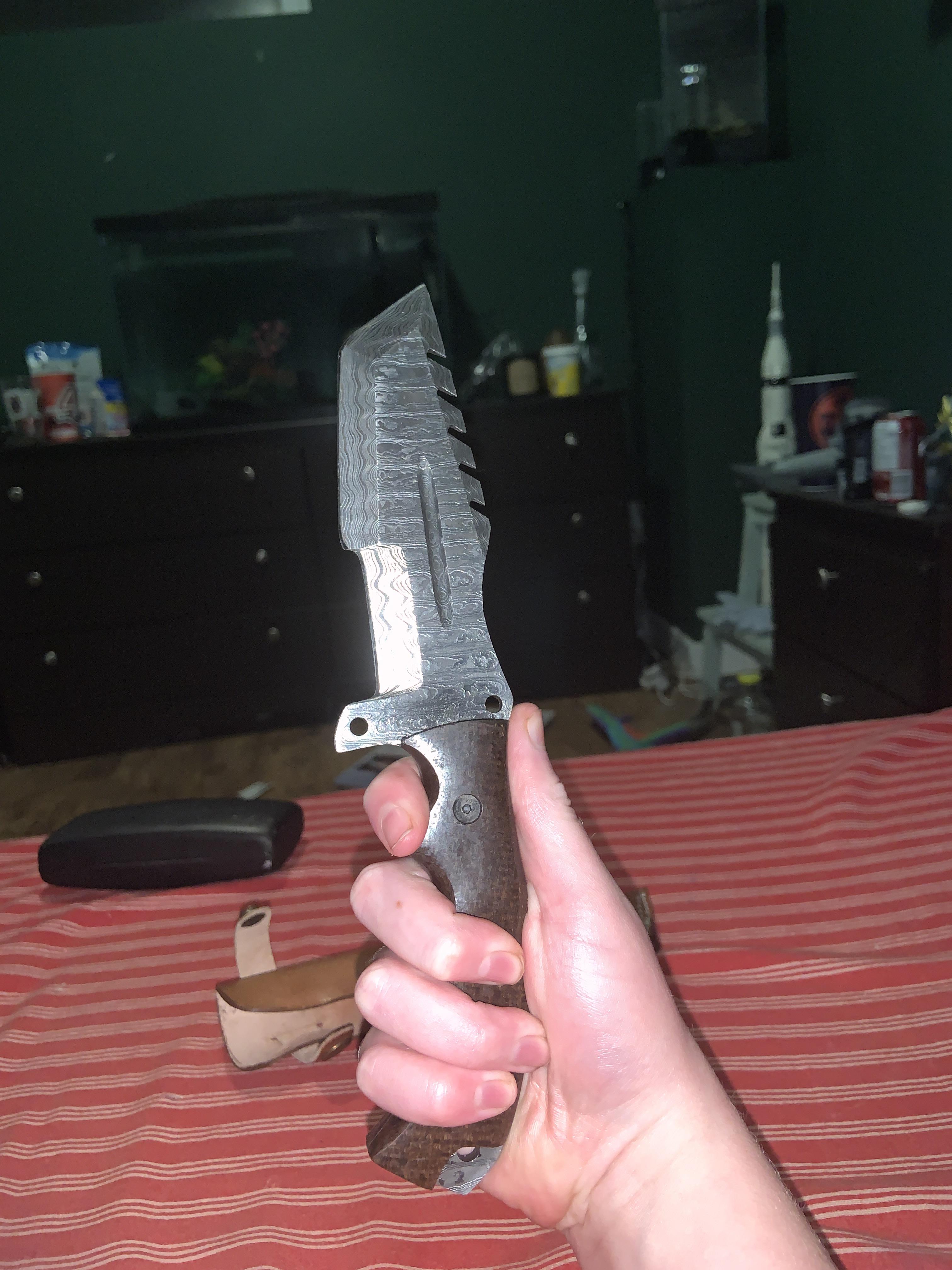 Just got my first fixed blade today! I feel an addiction coming... r