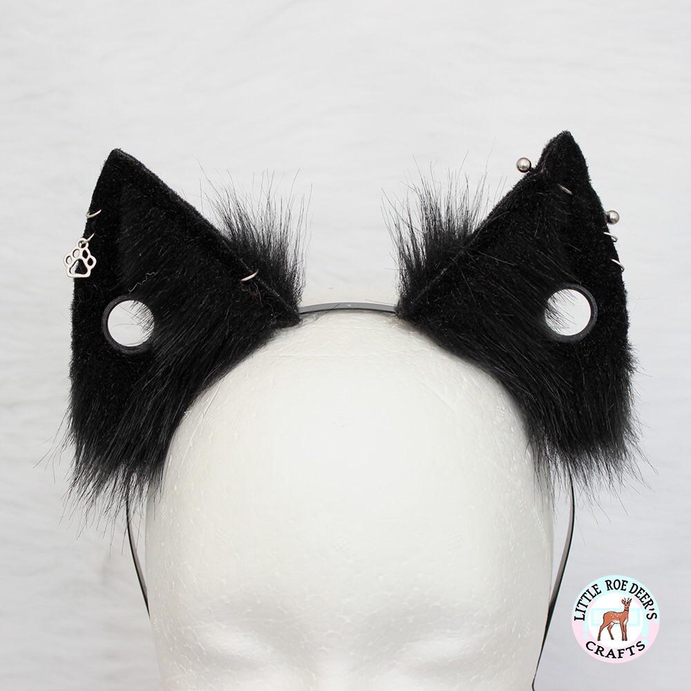 Happy Halloween everyone 🎃 finished custom ears (made by me) r/furry