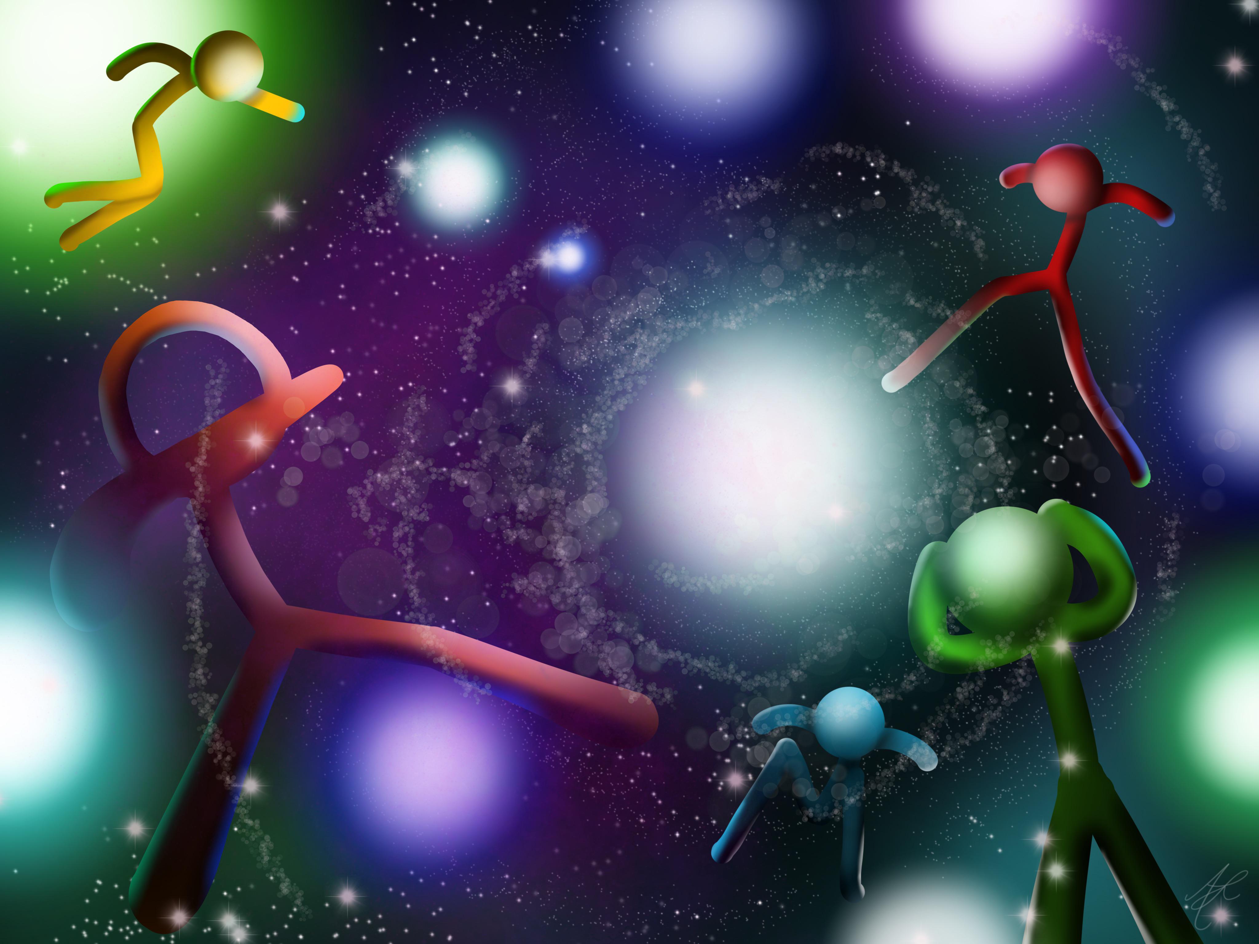 Stick Gang in Space 2022 Alan Becker FanArt! r/AlanBecker