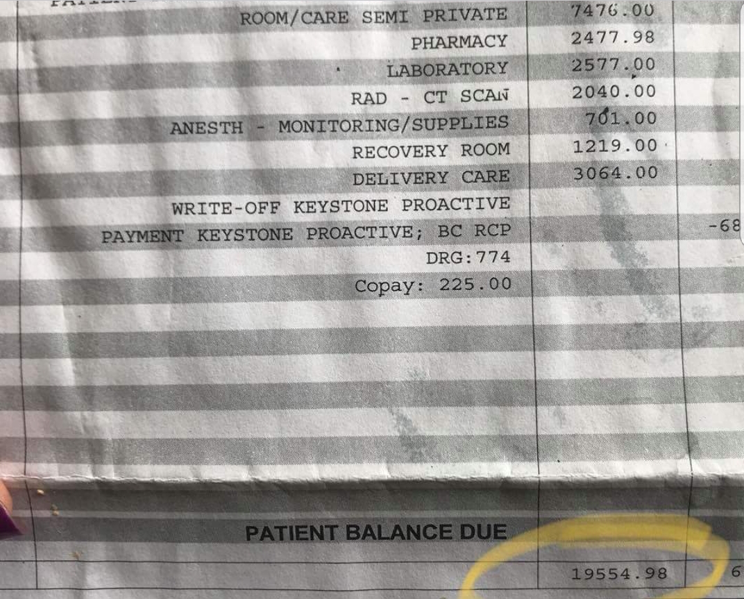 Friend just had a baby, here's how much an easy delivery costs before