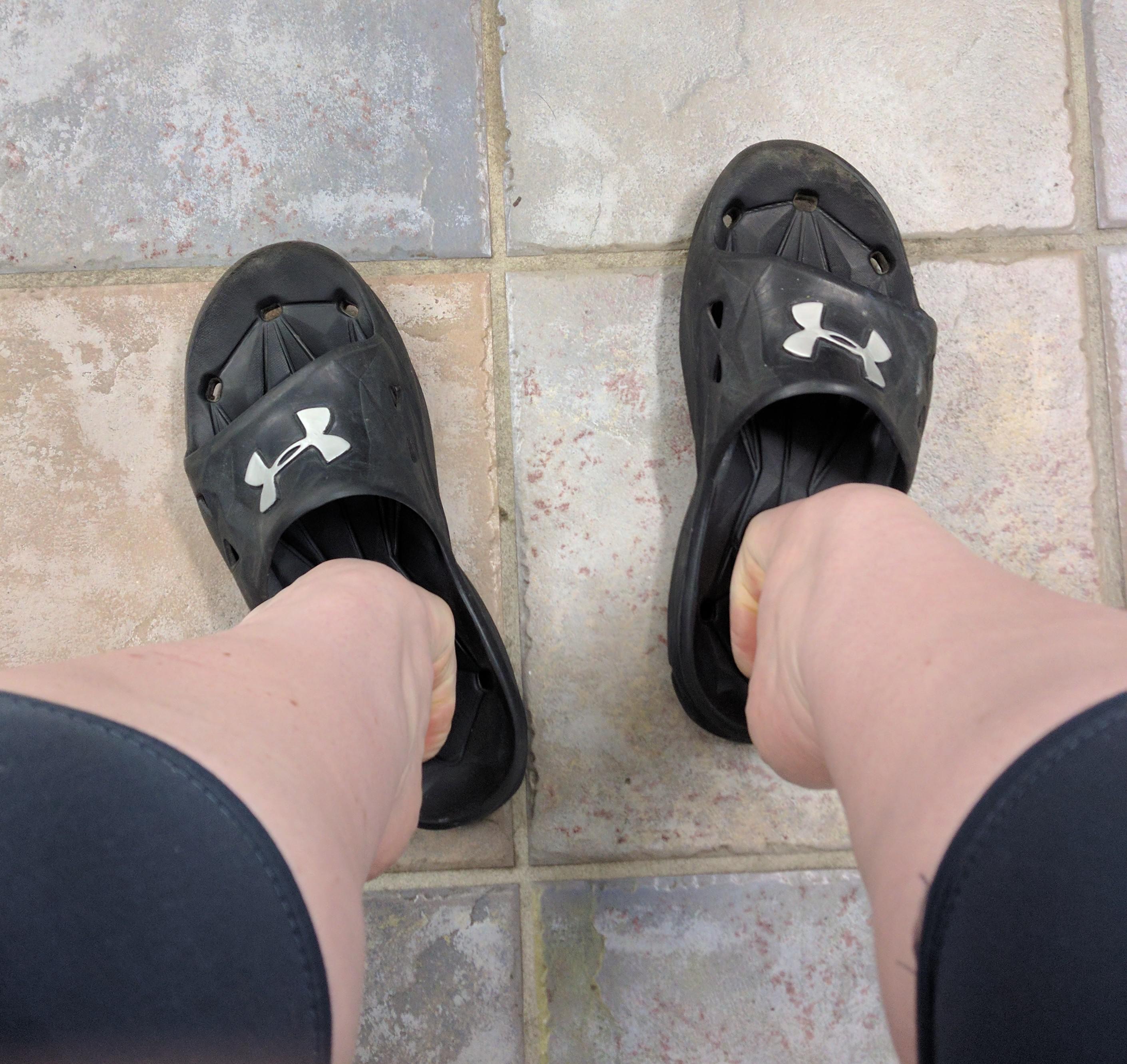 Does anyone else ever sit like this with their toes curled under? r