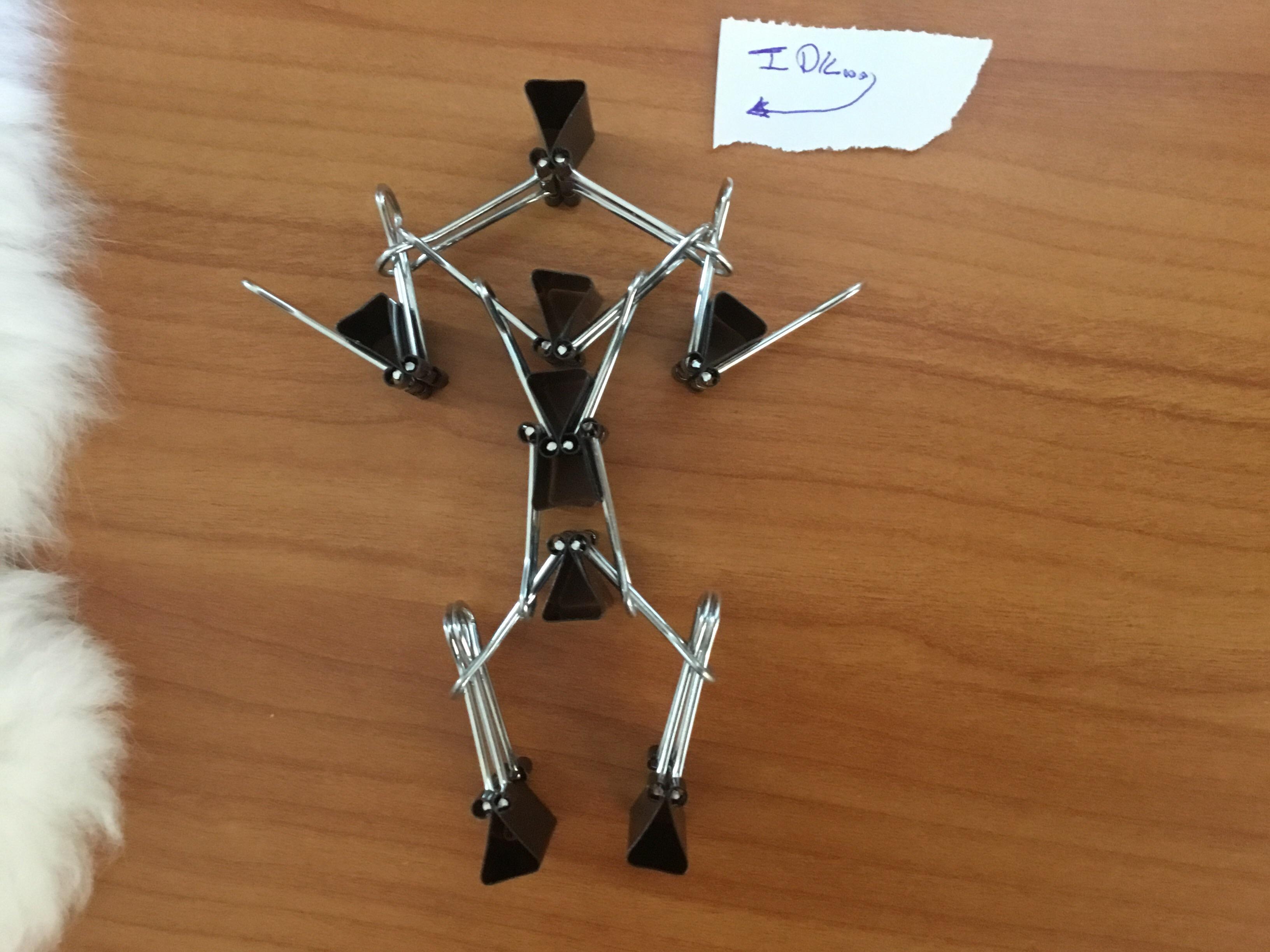 This binder clip man just really doesn't know why he exists yet... r