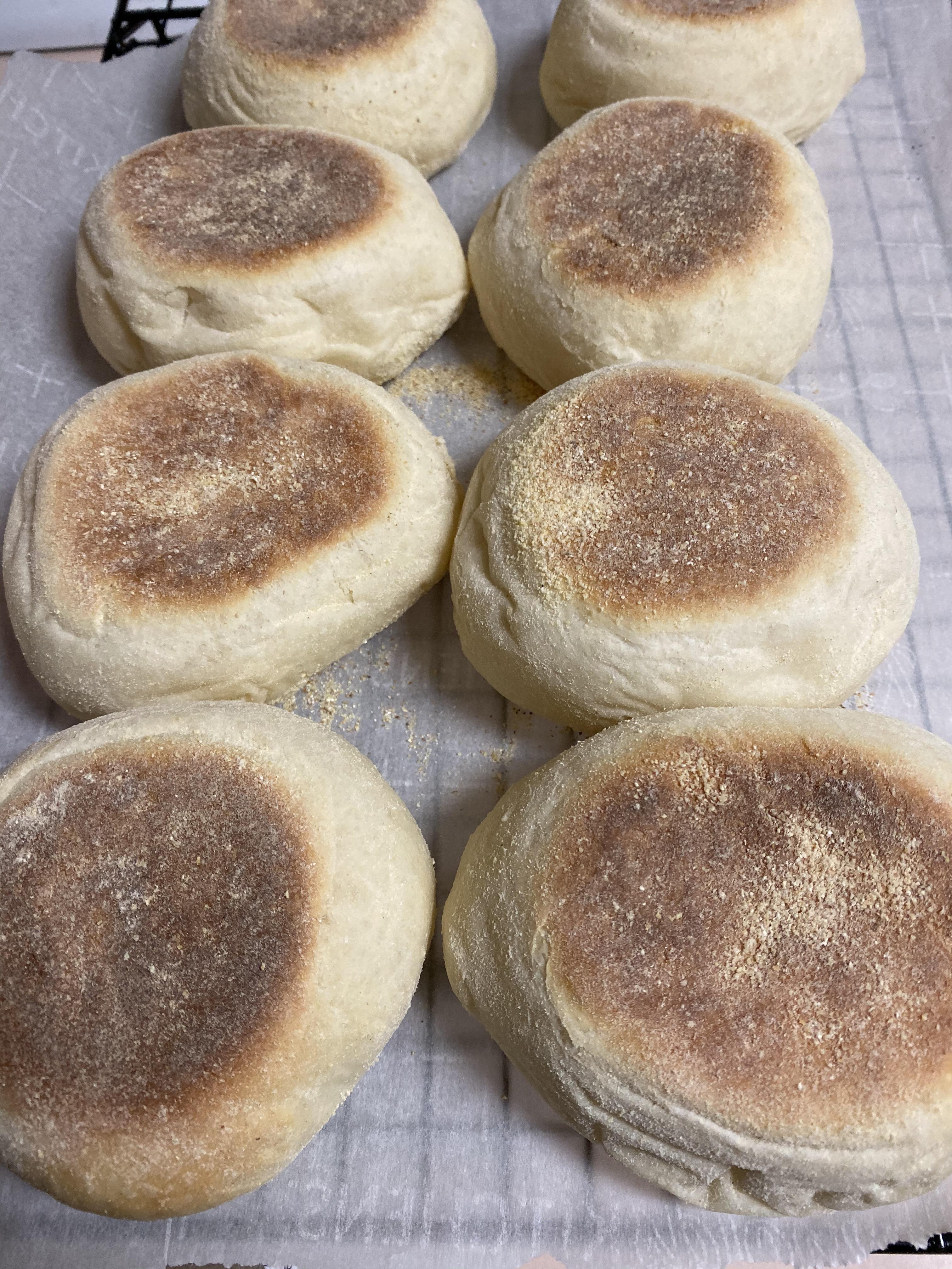 King Arthur flour English muffins. I honestly can’t believe that they