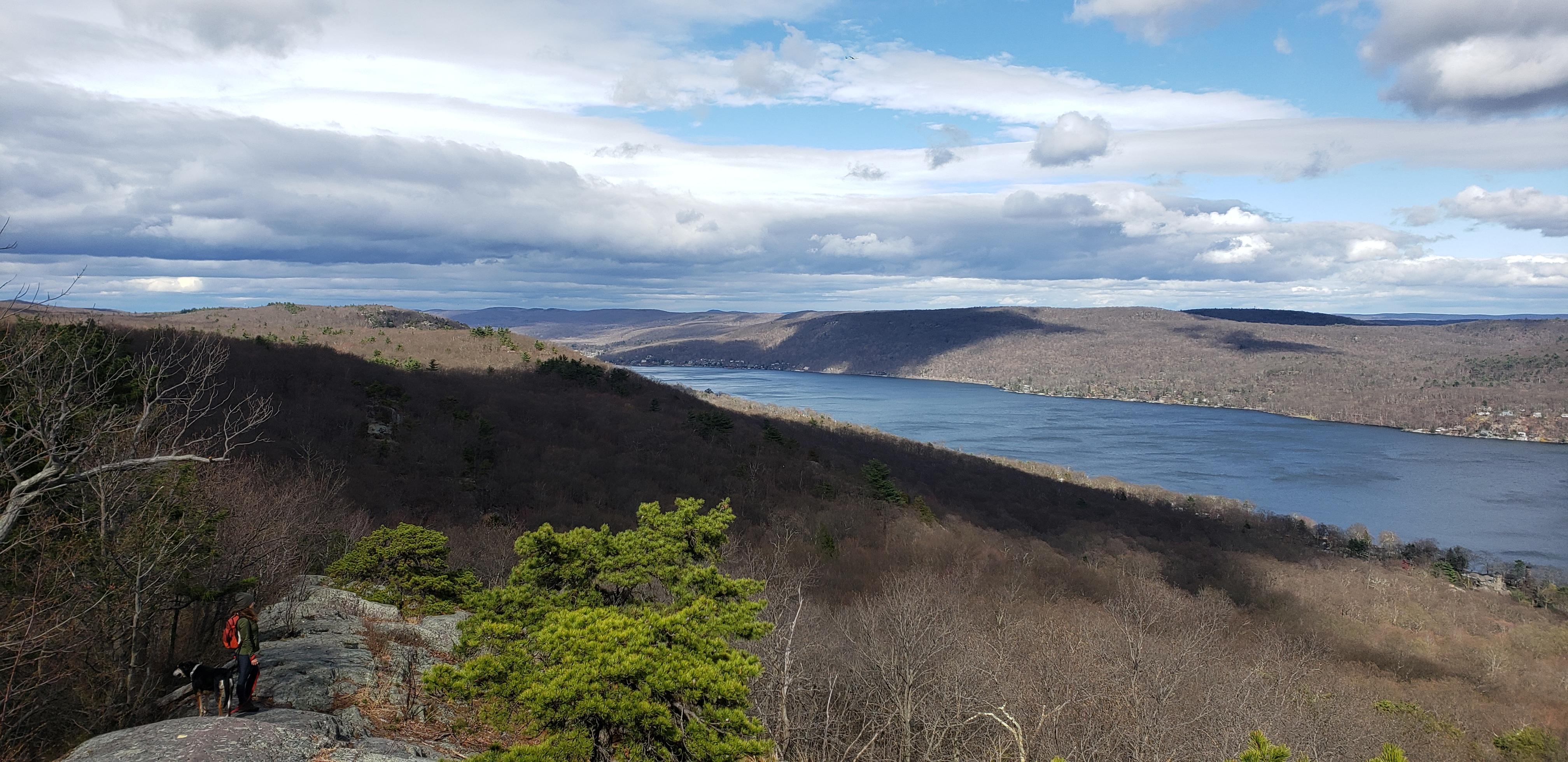 View of Greenwood Lake from the State Line Trail Hewitt State Forest