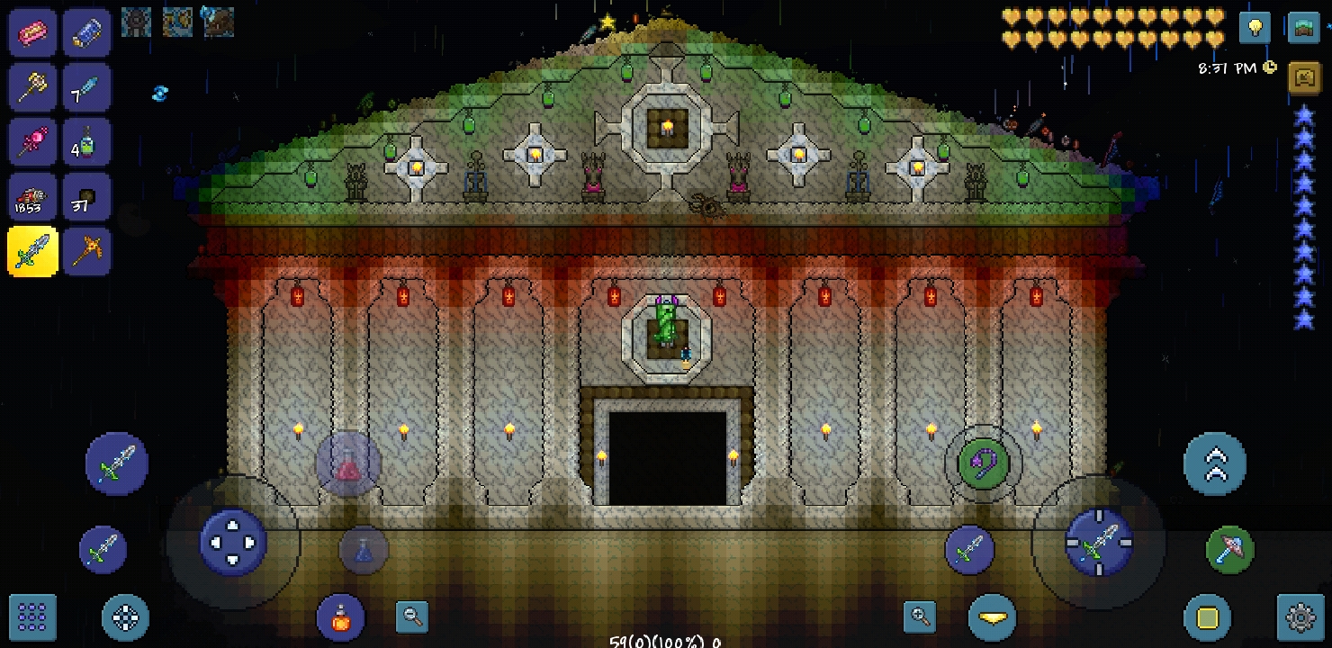 So I listened to y'alls suggestions and added lights, statues, and such