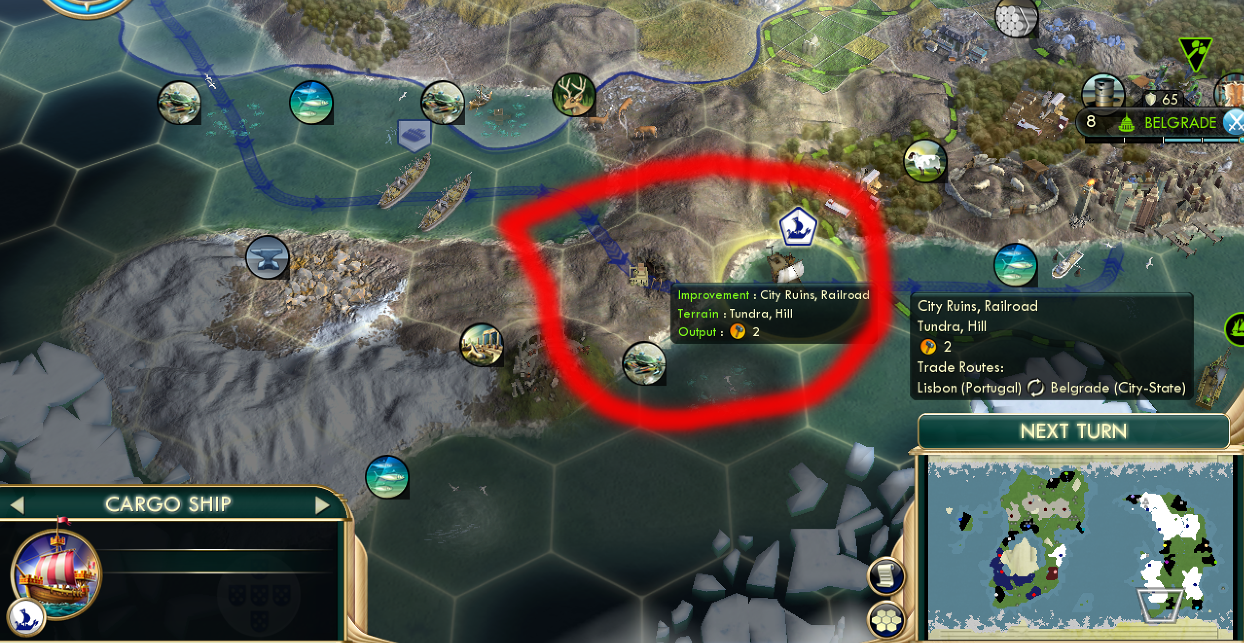 [Civ 5] TIL City Ruins also act as canals r/civ
