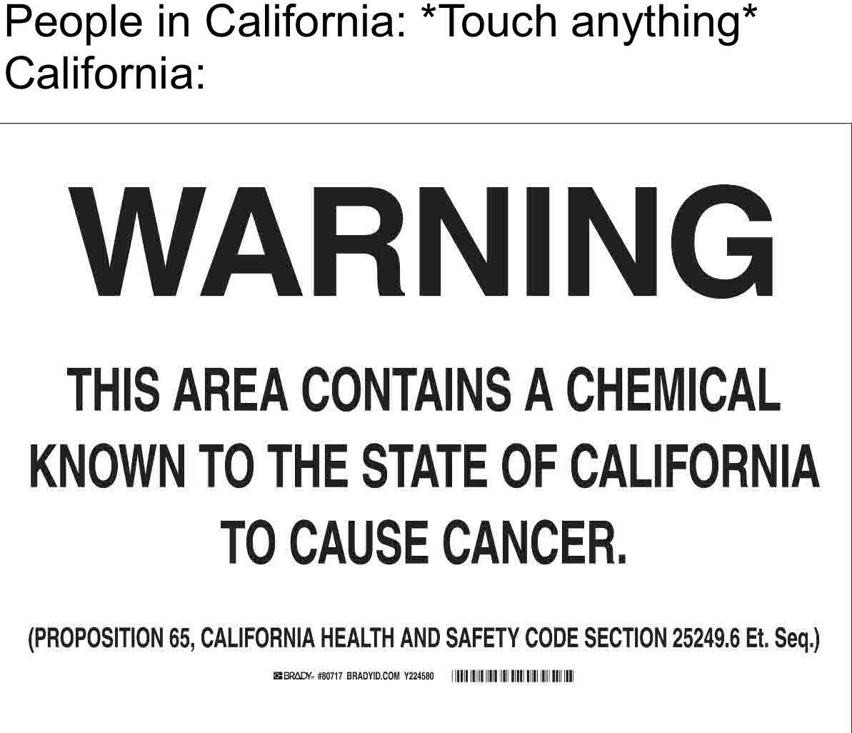 Why Does Everything Cause Cancer In The State Of California CancerWalls