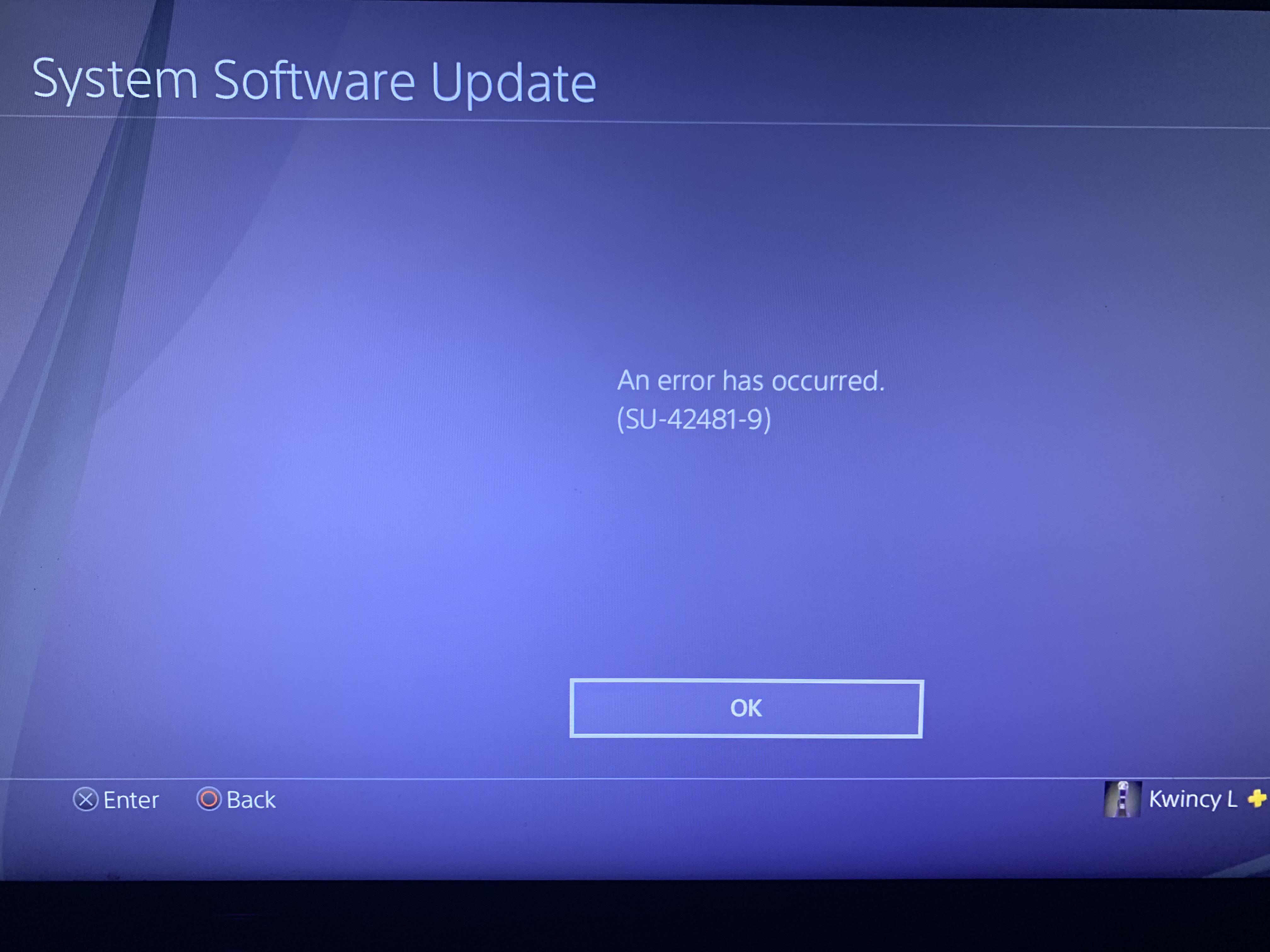 PS4 System Software Update Error (SU424819) Ryli Fixed It RyLi