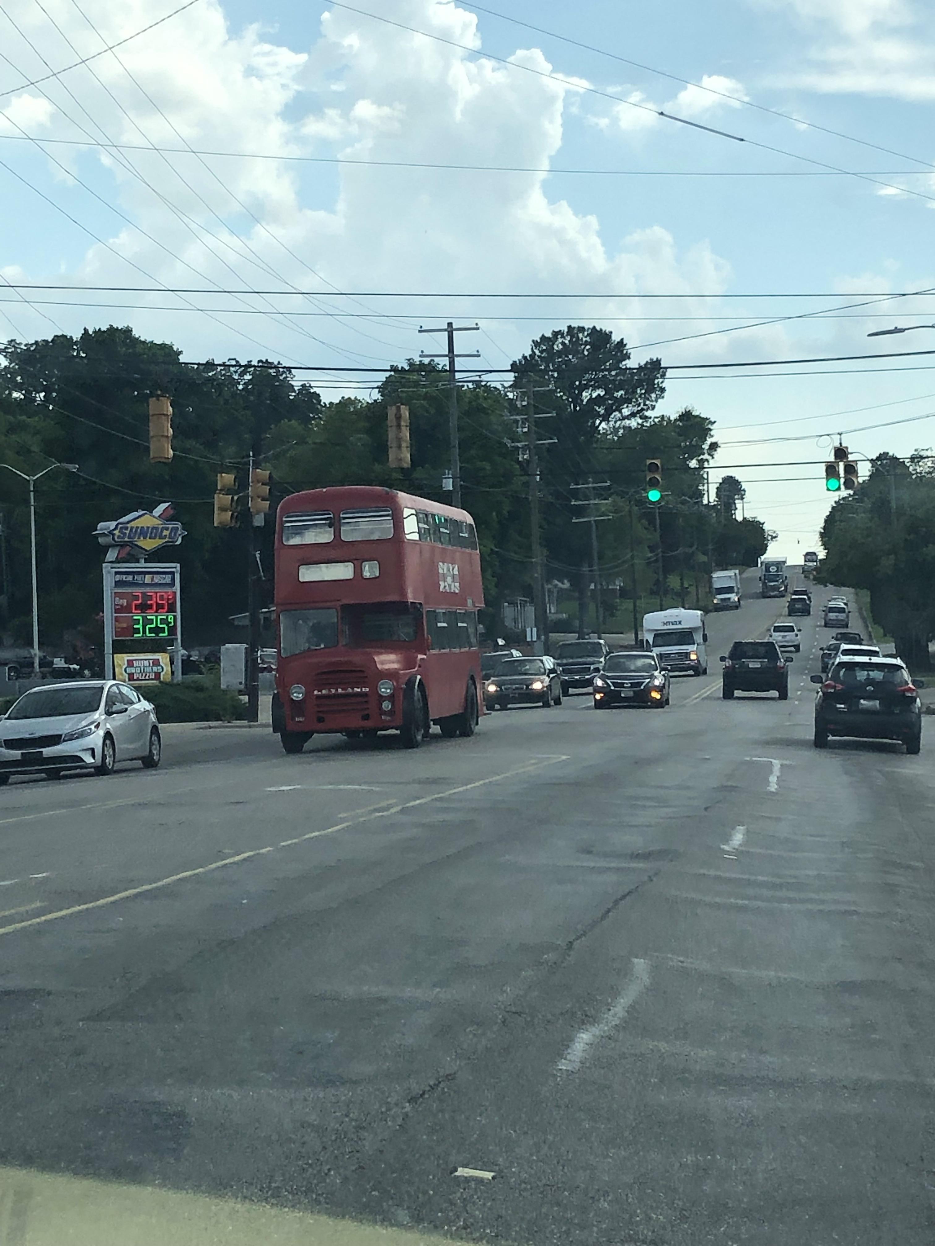 Saw this English double decker bus in Avondale today r/Birmingham