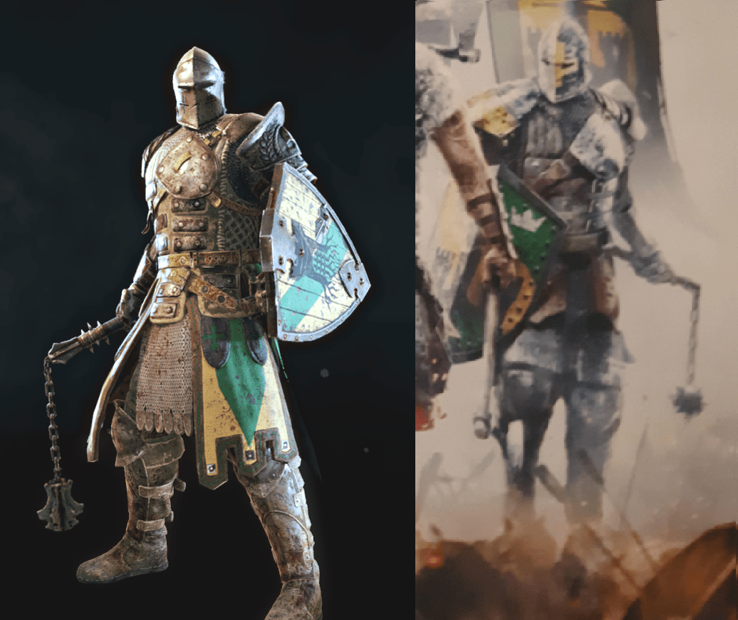 Warden with flail and shield from the OG For Honor cover is real, guys
