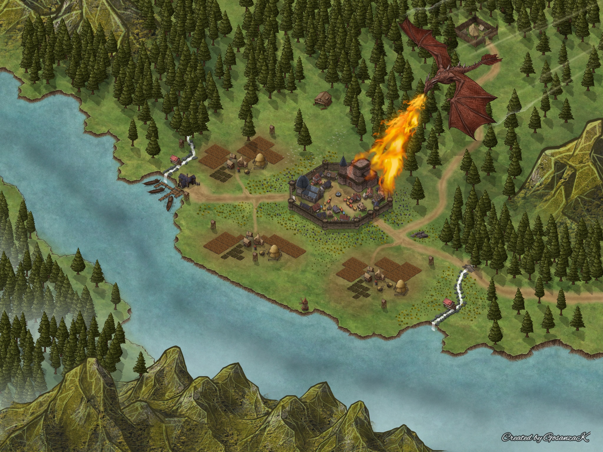 Flame Dragon Trauka's Attack Overgeared