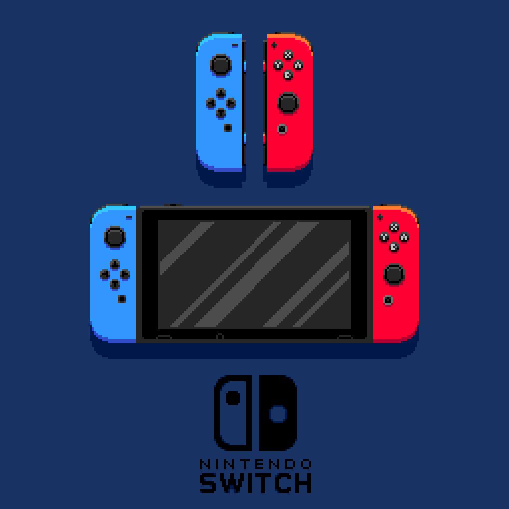 This Nintendo Switch pixel art I made, took me a couple days. I’m