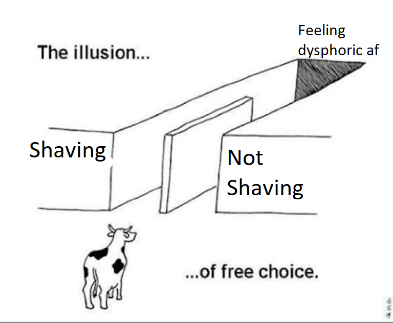 Why can't I just have been born with no body hair... r