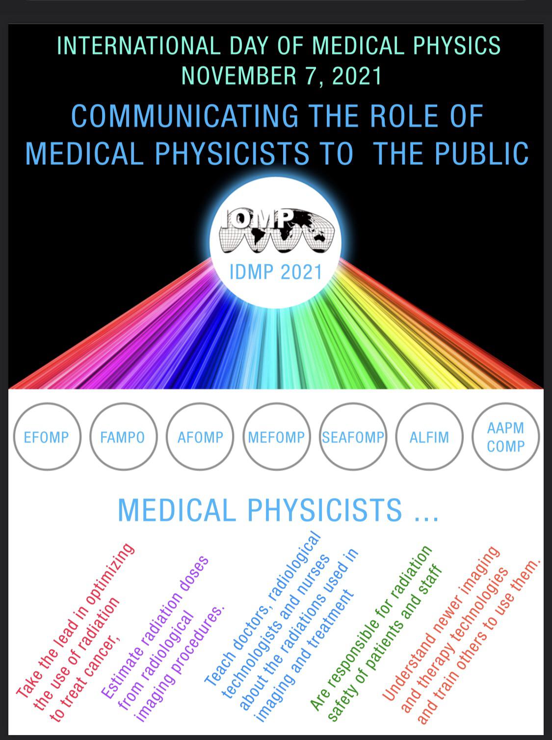 International Medical Physics Day Nov 7 can someone come up with a