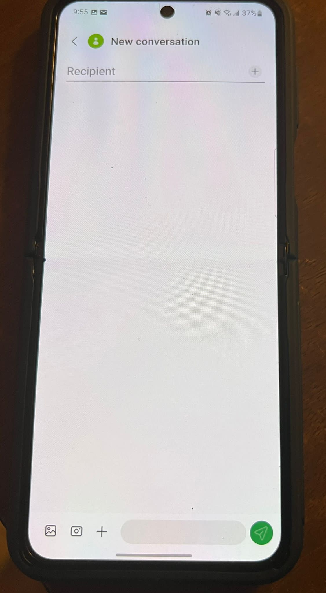 Small black dot near the hinge is causing my lower part of the screen