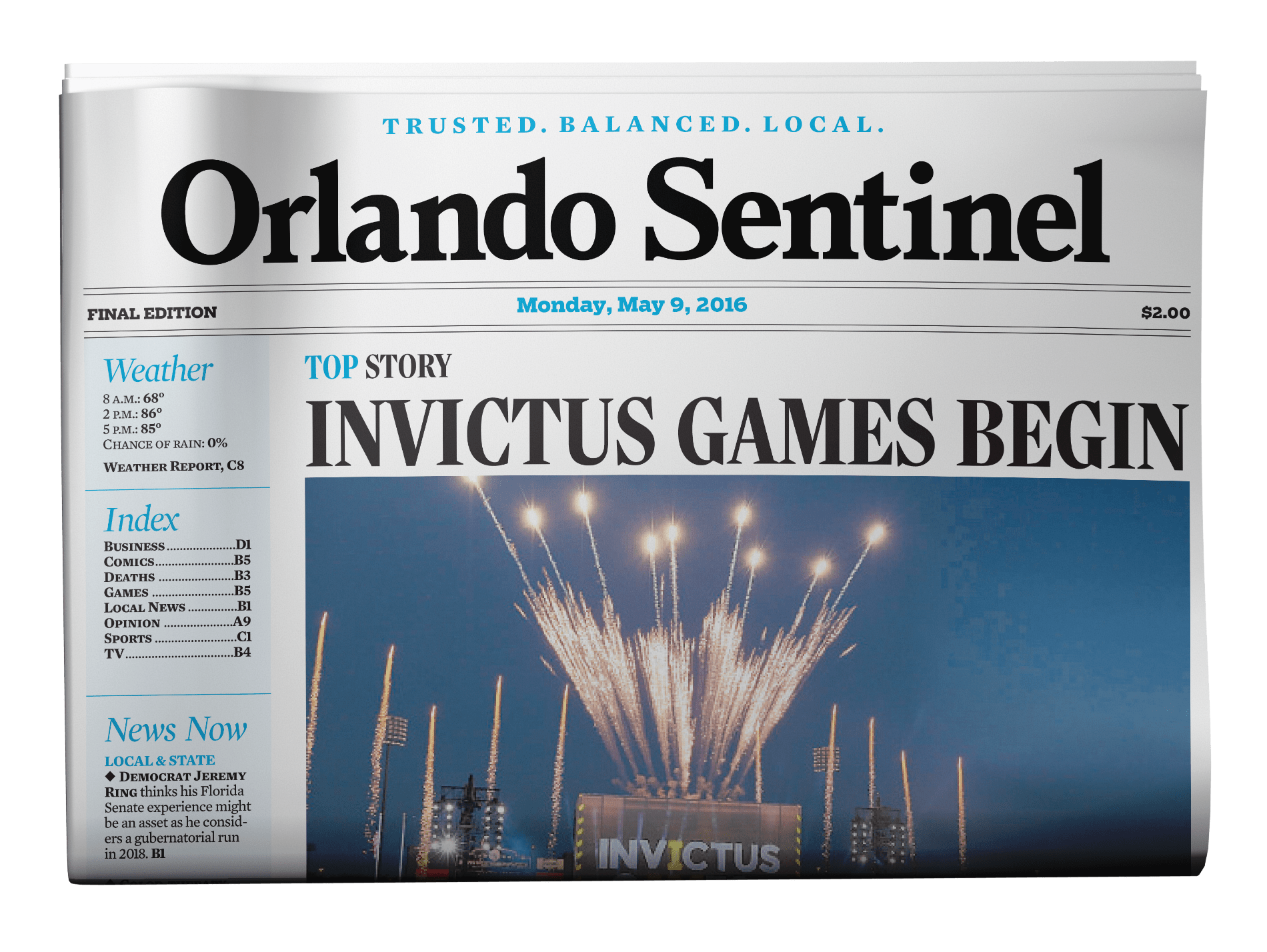 The Heroes solo challenges team is named after the local newspaper in