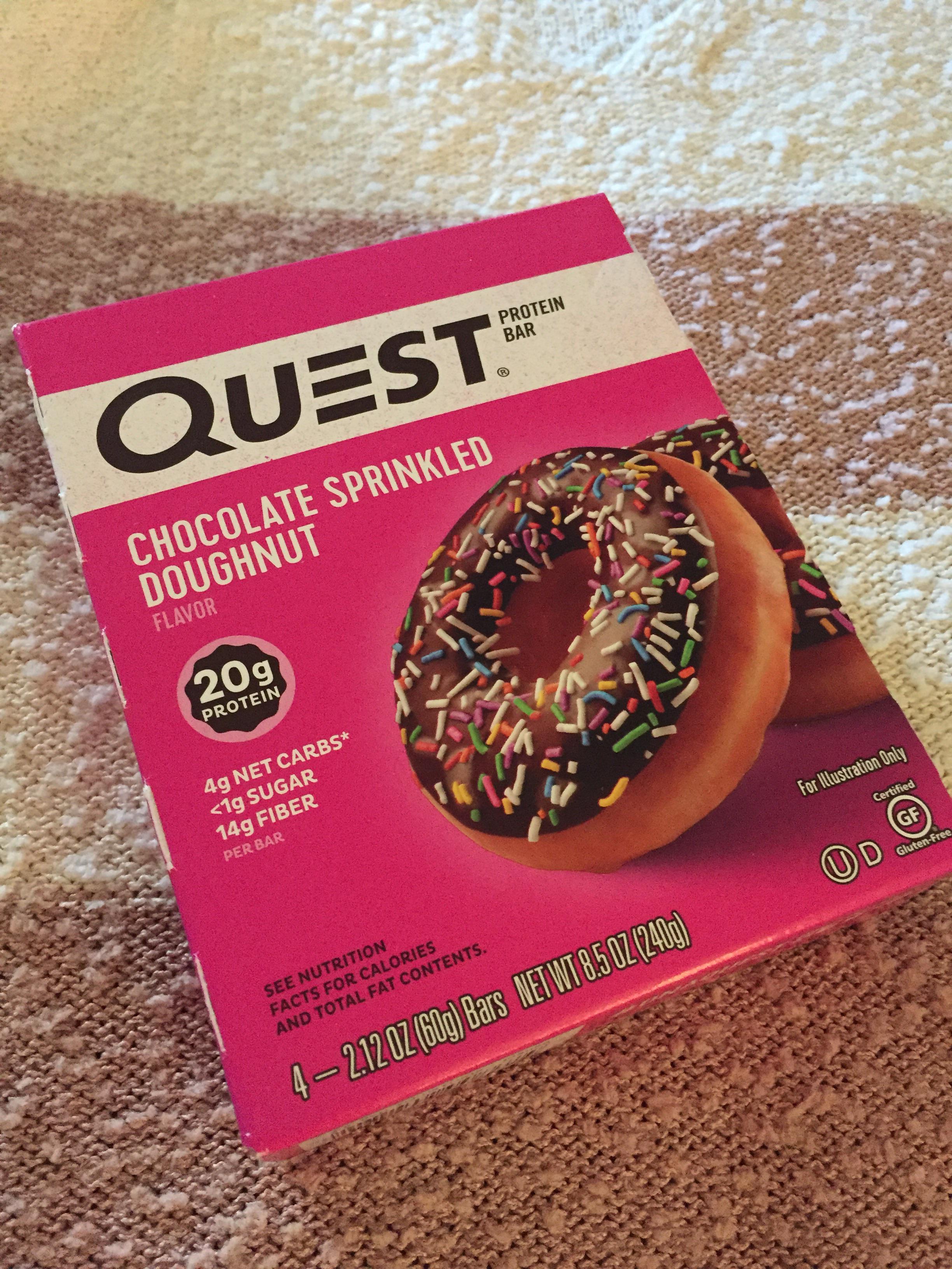 i couldn’t resist 🤤 190 calories for quest’s chocolate sprinkled