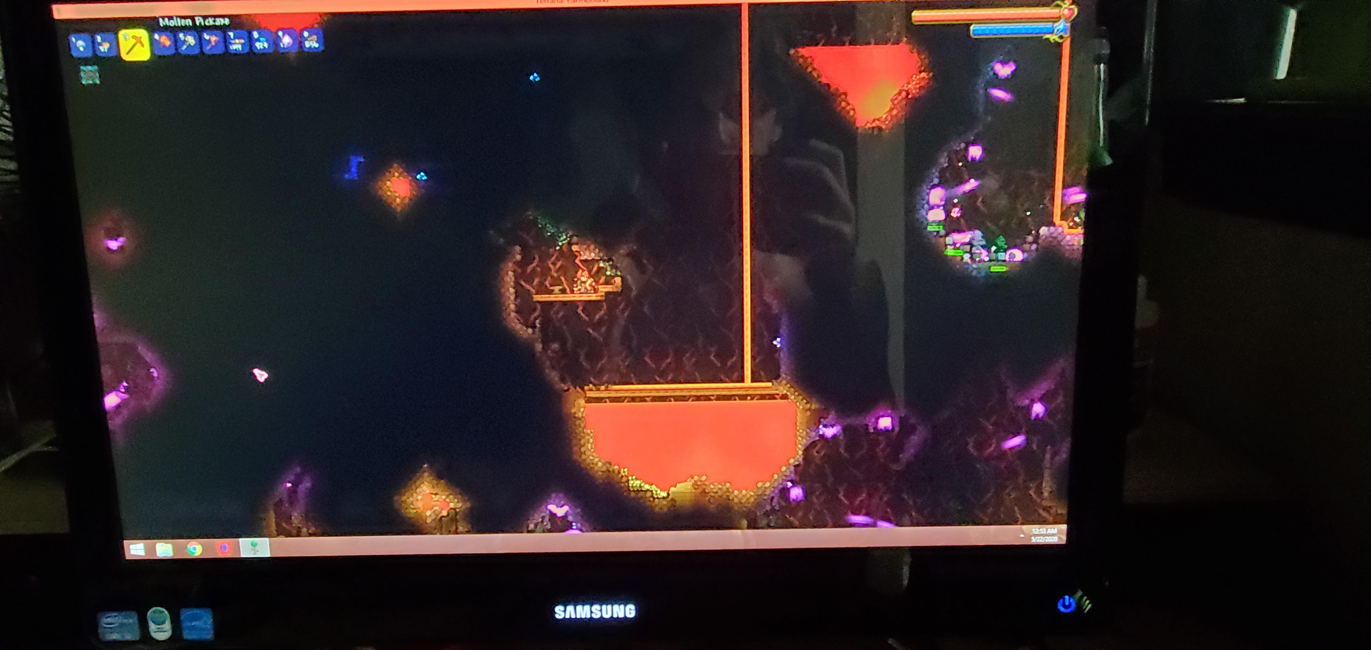 So, playing terraria, Journey Mode, plus Master Mode, plus 10x spawn