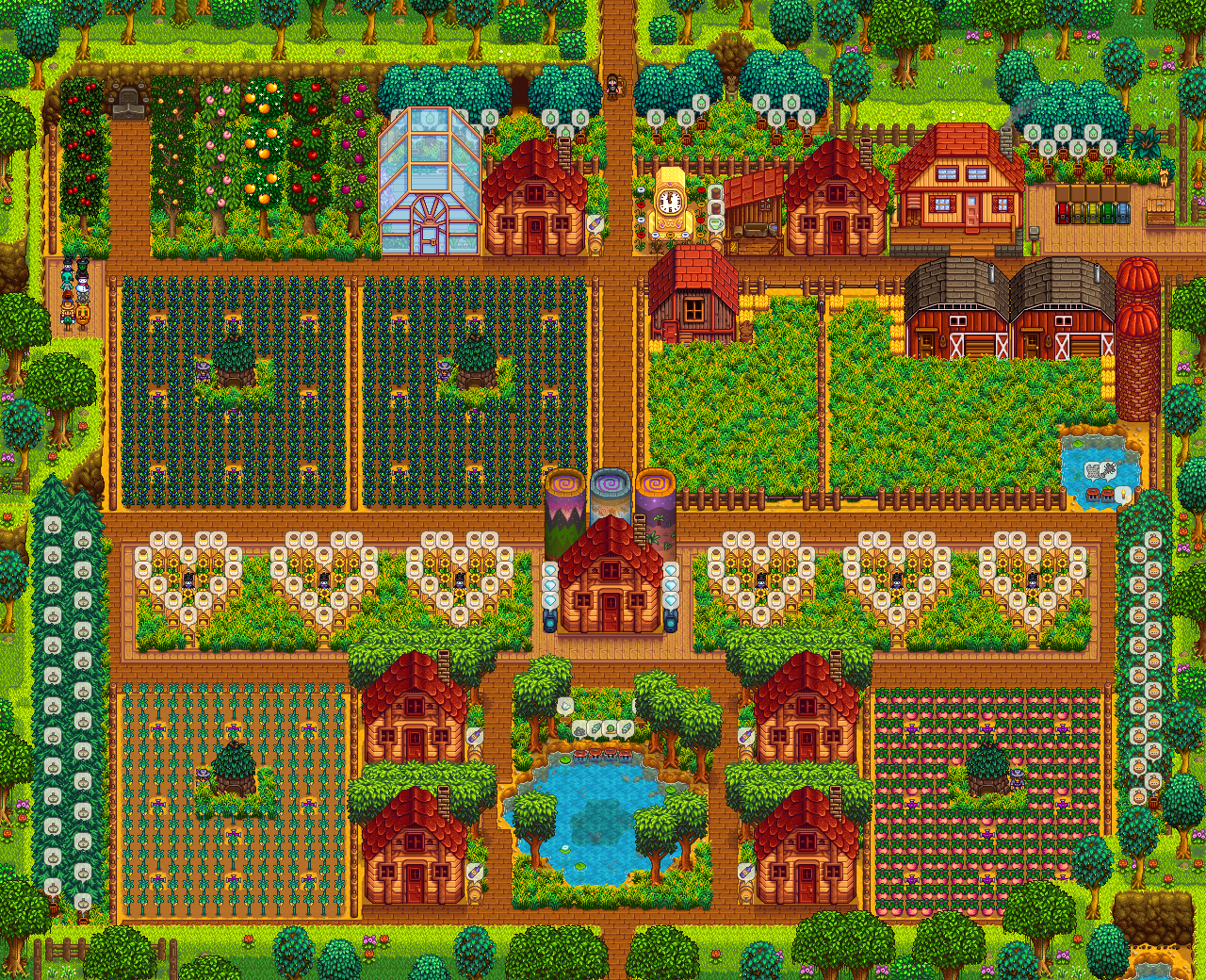 Made this design using Mods for inspiration for a perfection farm to