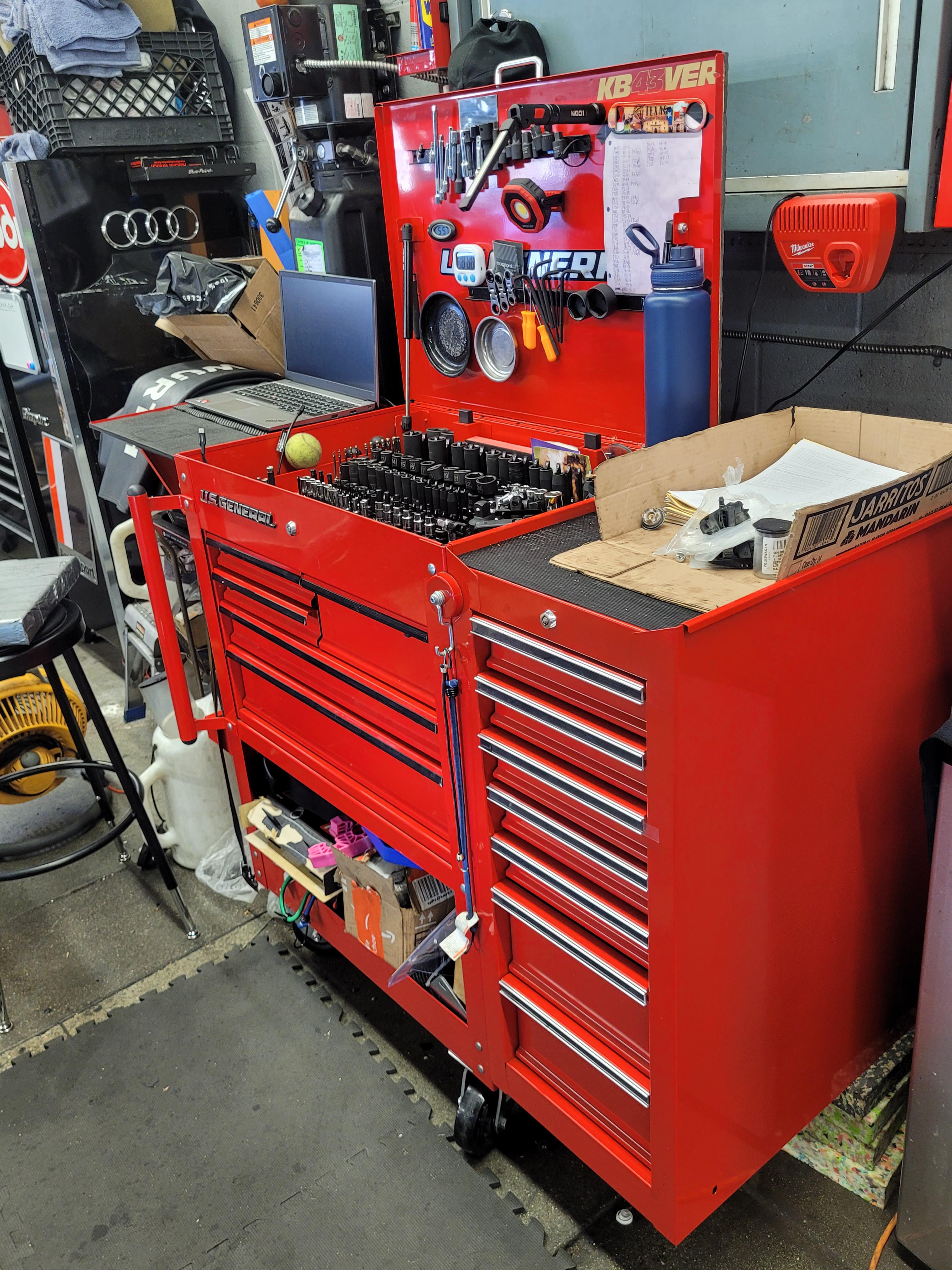 Harbor Freight US General Drawer Mechanics Cart COMPLETE, 55 OFF