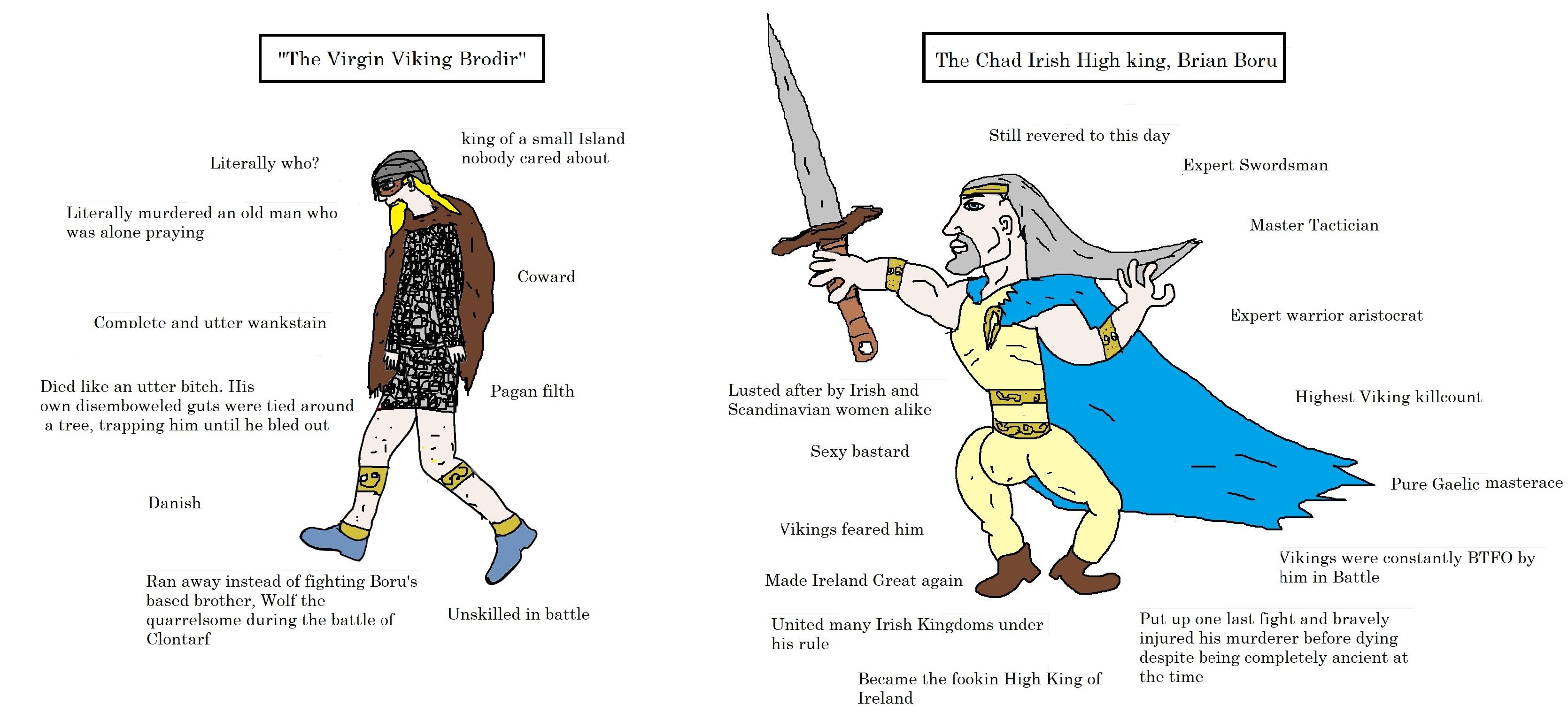 The Virgin Viking Brodir and the Chad High King of Ireland Brian Boru r/ireland