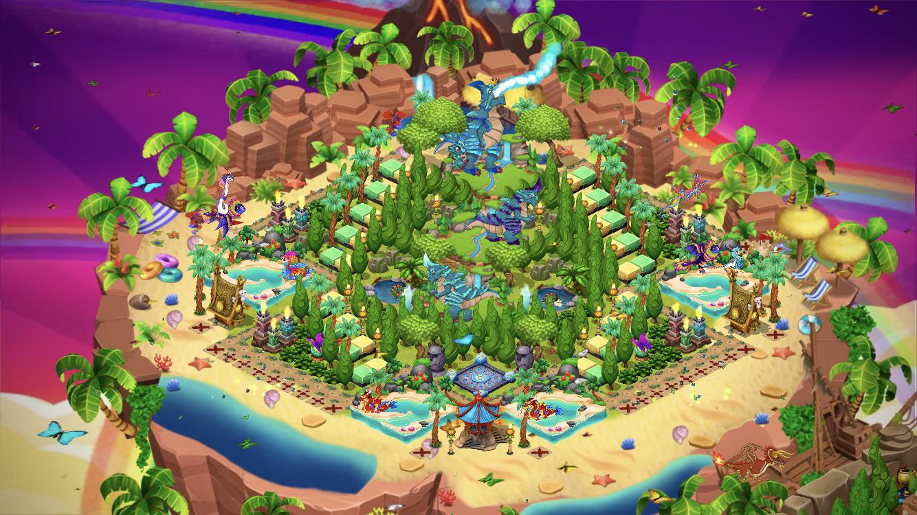 My Tropical Summer Theme Island! 🌴 Was inspired with the new event