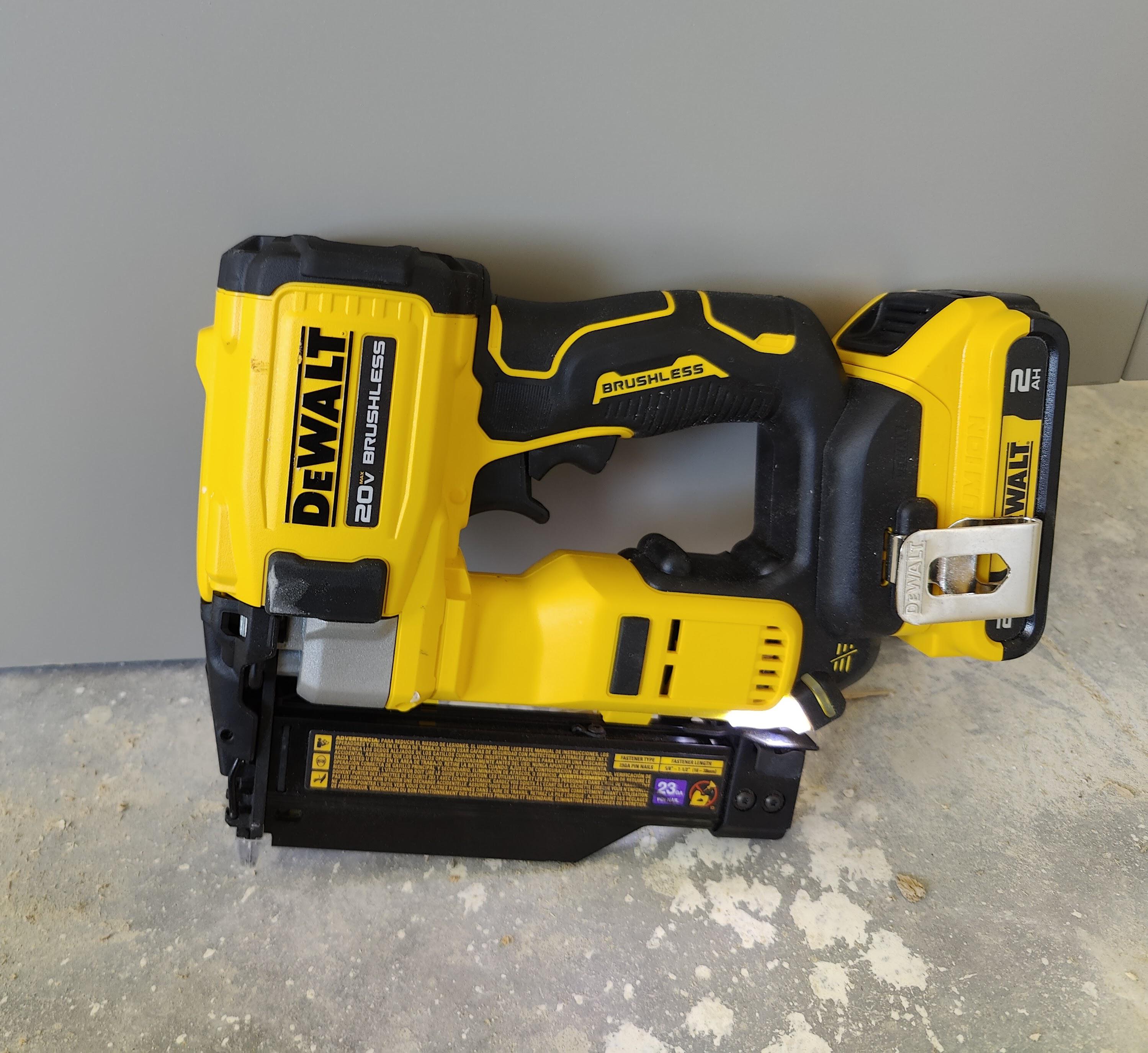 Finally got a cordless 23ga pin gun , No more lugging around an air hose and compressor. r