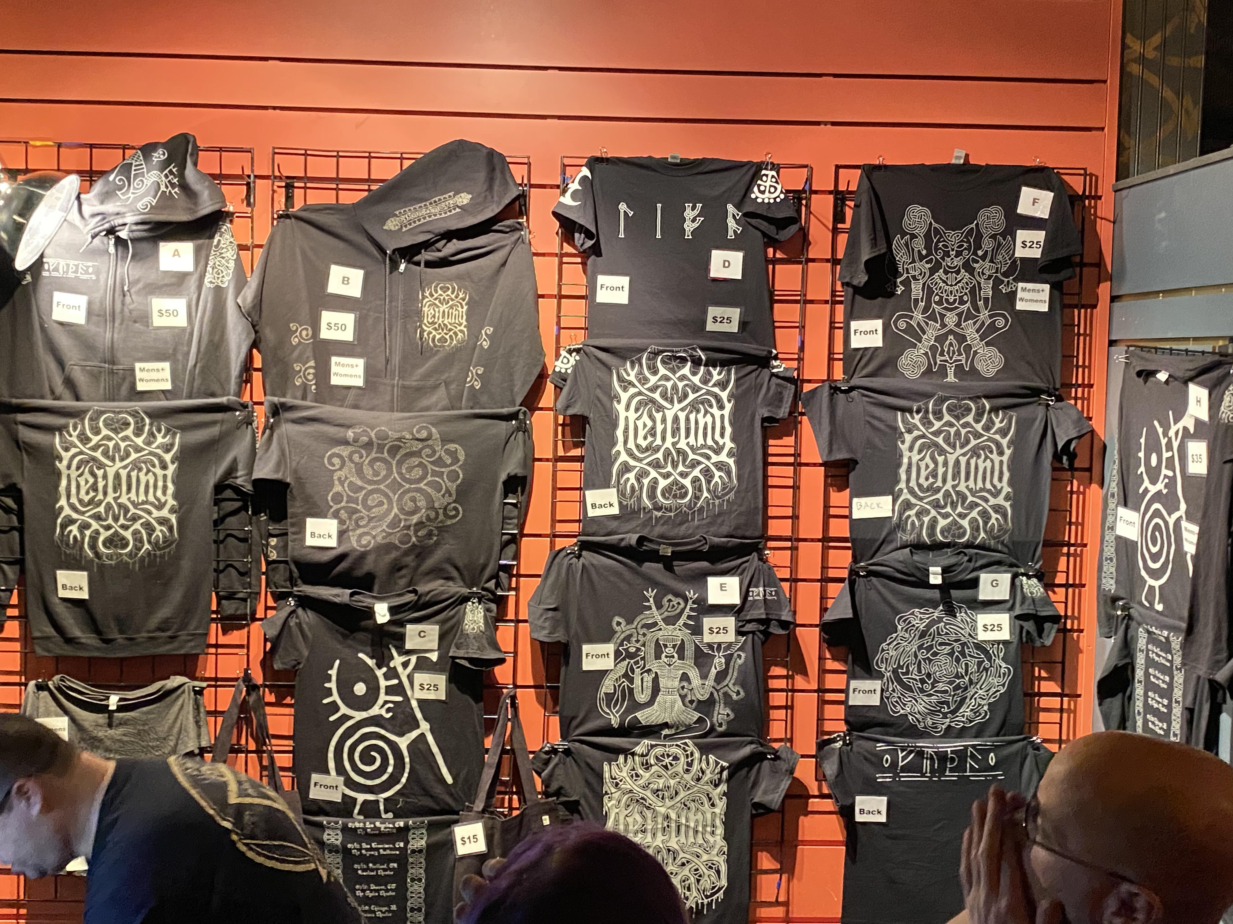 Merch from the US tour. Lines are long. r/Heilung