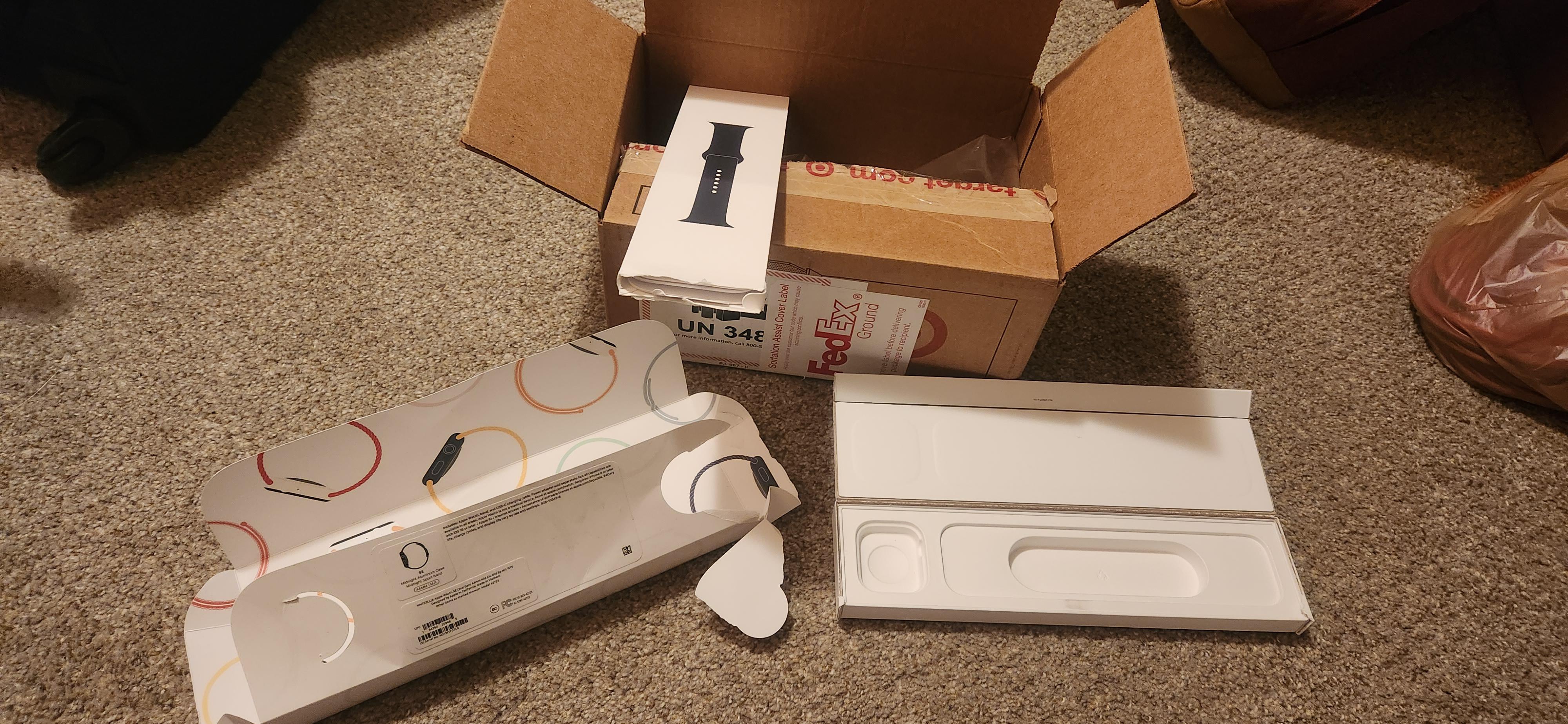Ordered an Apple Watch from Target, and when I opened the box all that