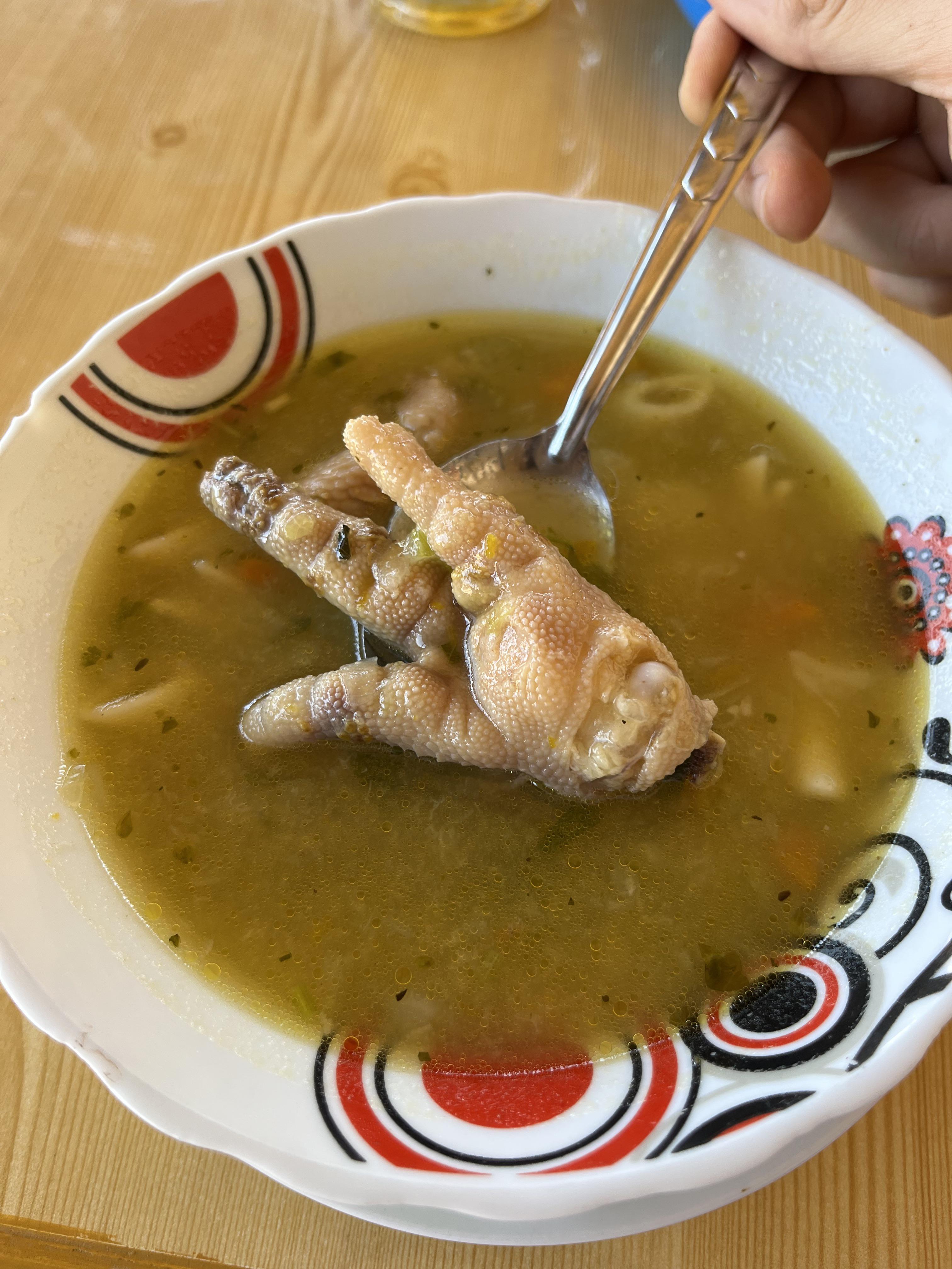 2 chicken feet soup from my local restaurant r/soup