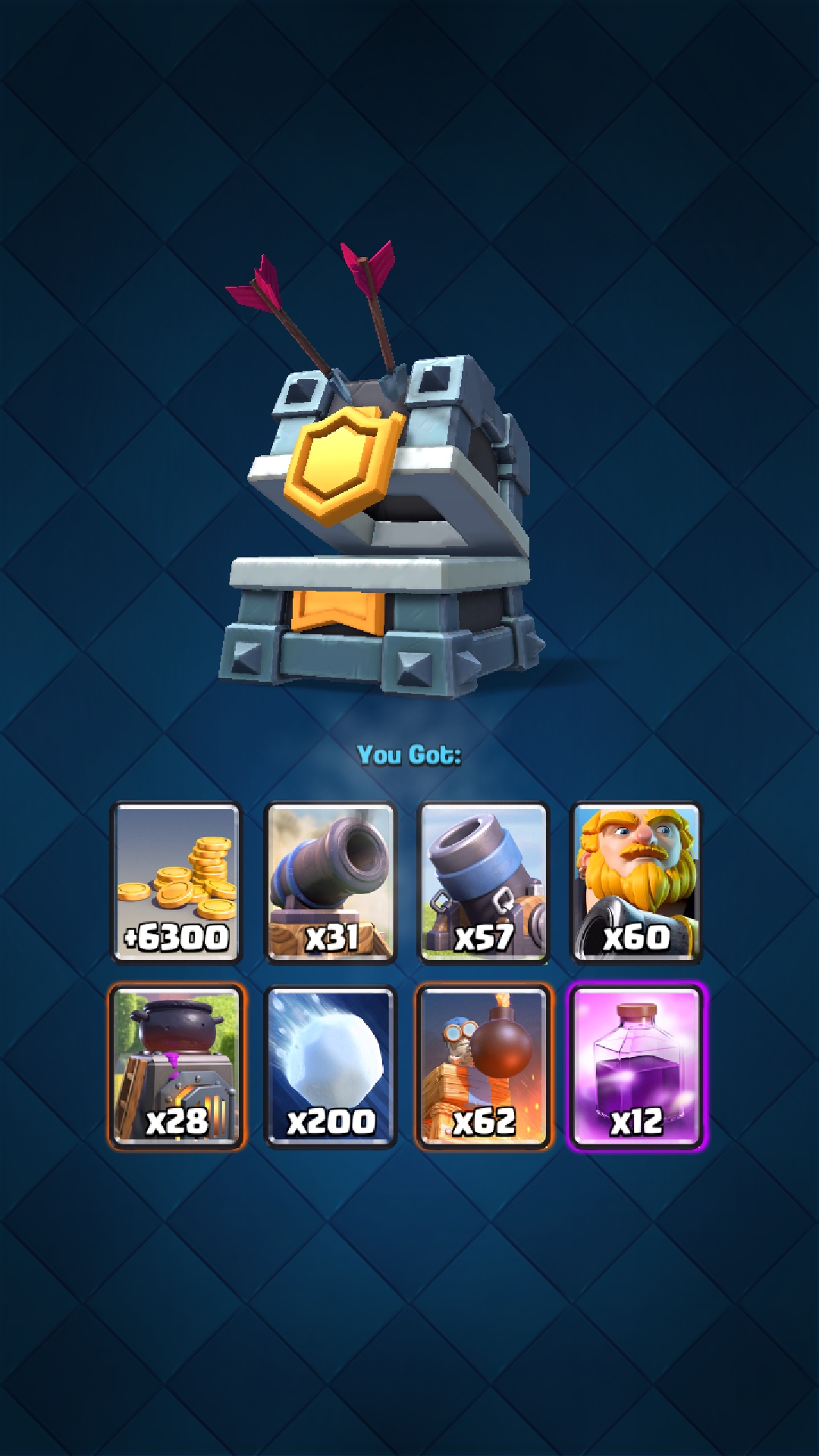 Cards I never use, and still 3 weeks straight I'm getting cards in clan