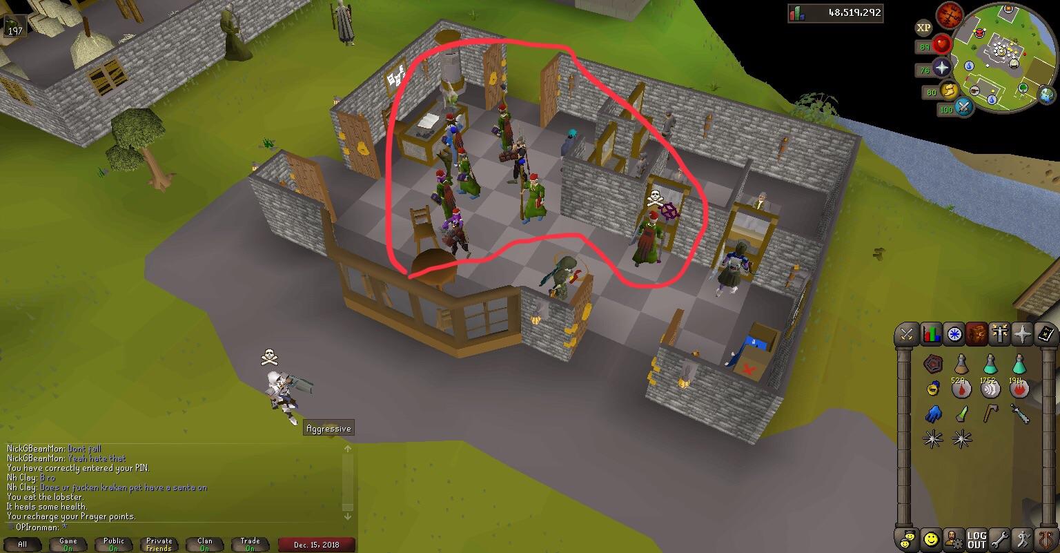 When they all teleport at the same time wearing the official brainlet