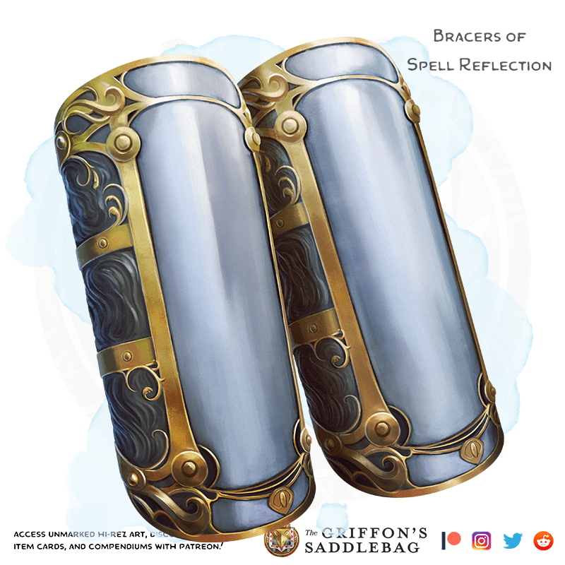 {The Griffon's Saddlebag} Bracers of Spell Reflection Wondrous item