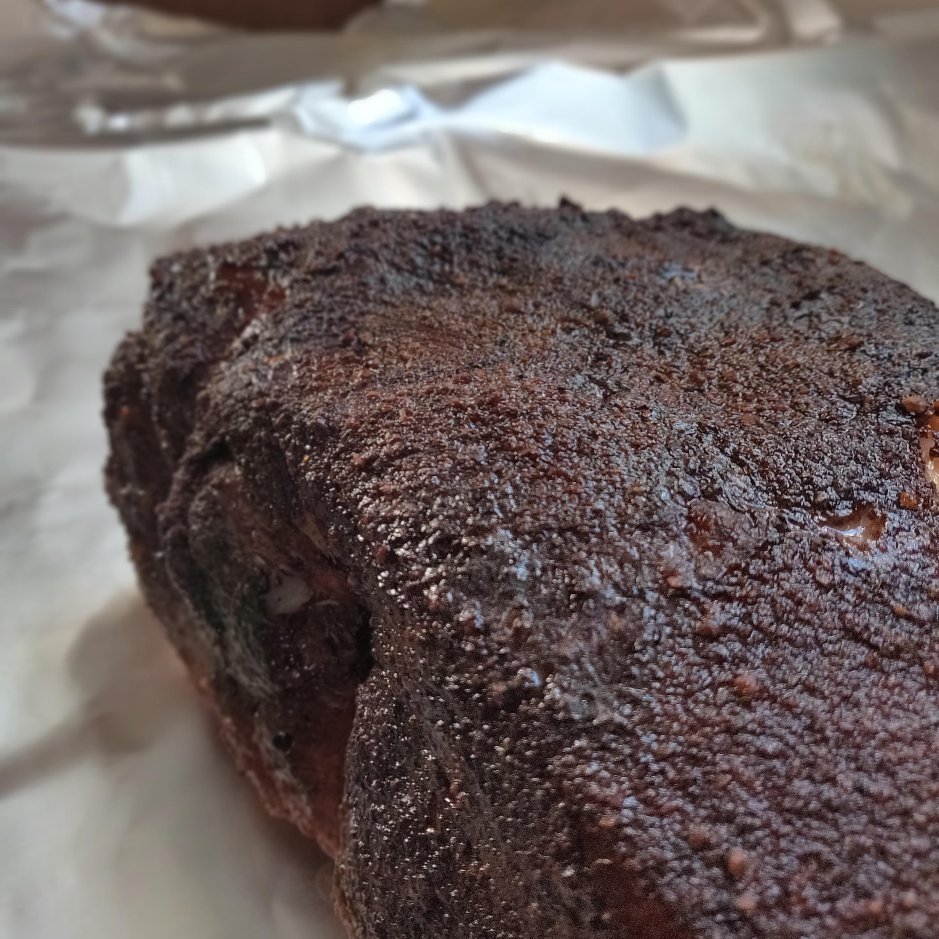 Superbowl Brisket Bark smoking