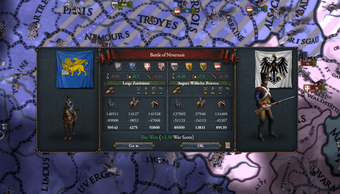 When the french alliance lost about half of their army in Burgundy. r/eu4
