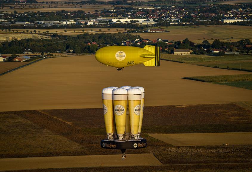 The probably most German balloon had its maiden flight yesterday