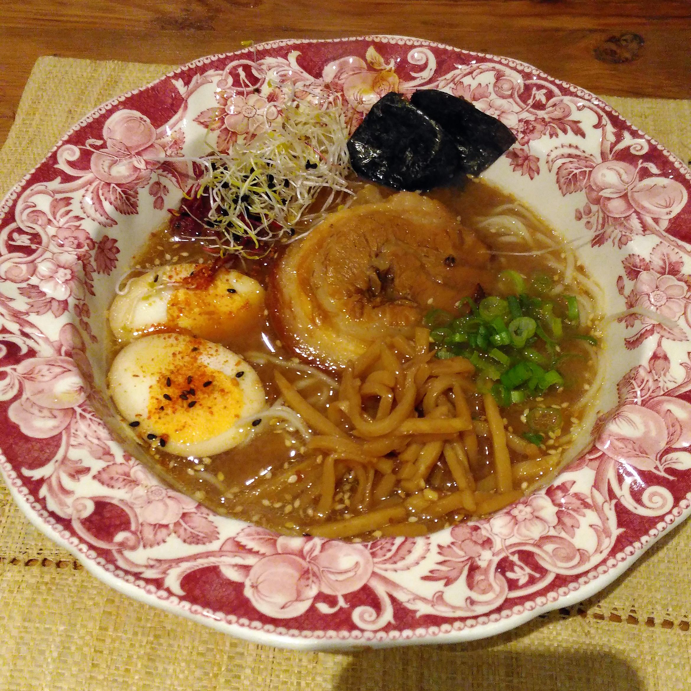 Homemade miso ramen (using pressure cooker) r/ramen