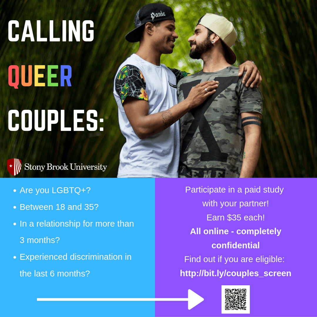 [Academic] Online Paid Research Study for Queer Couples from Stony
