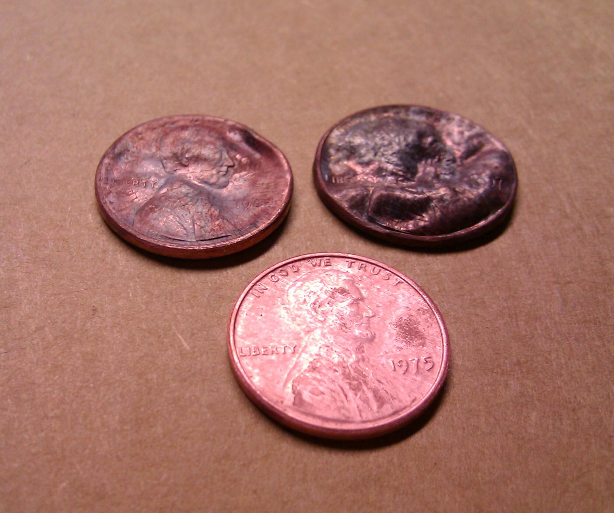 Any advice for growing a red cuprous oxide layer on a copper U.S. penny