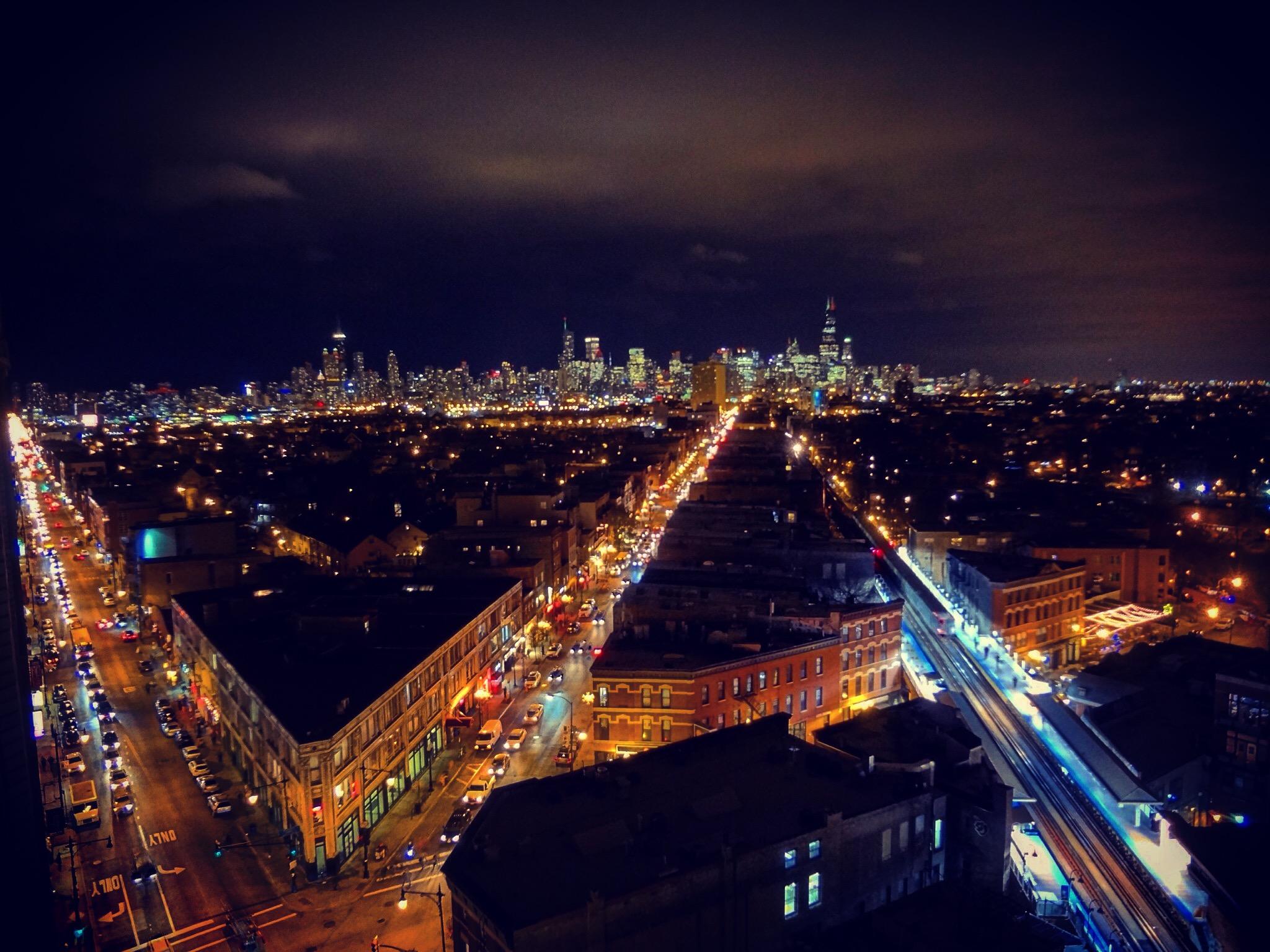 View from the rooftop of The Robey Hotel in Wicker Park Chicago 1202
