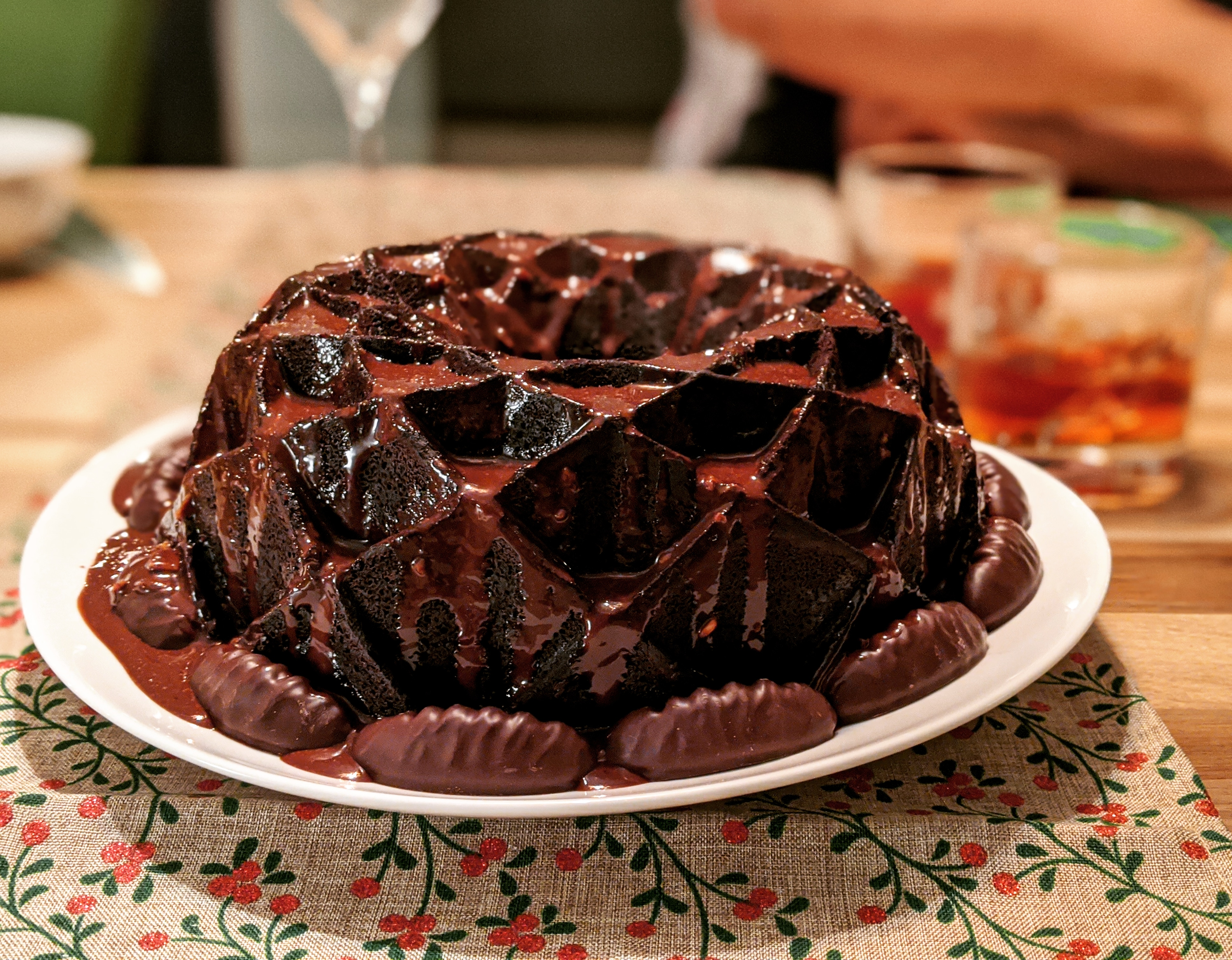 Made an orange chocolate Bundt cake for Christmas! So good! r/Baking