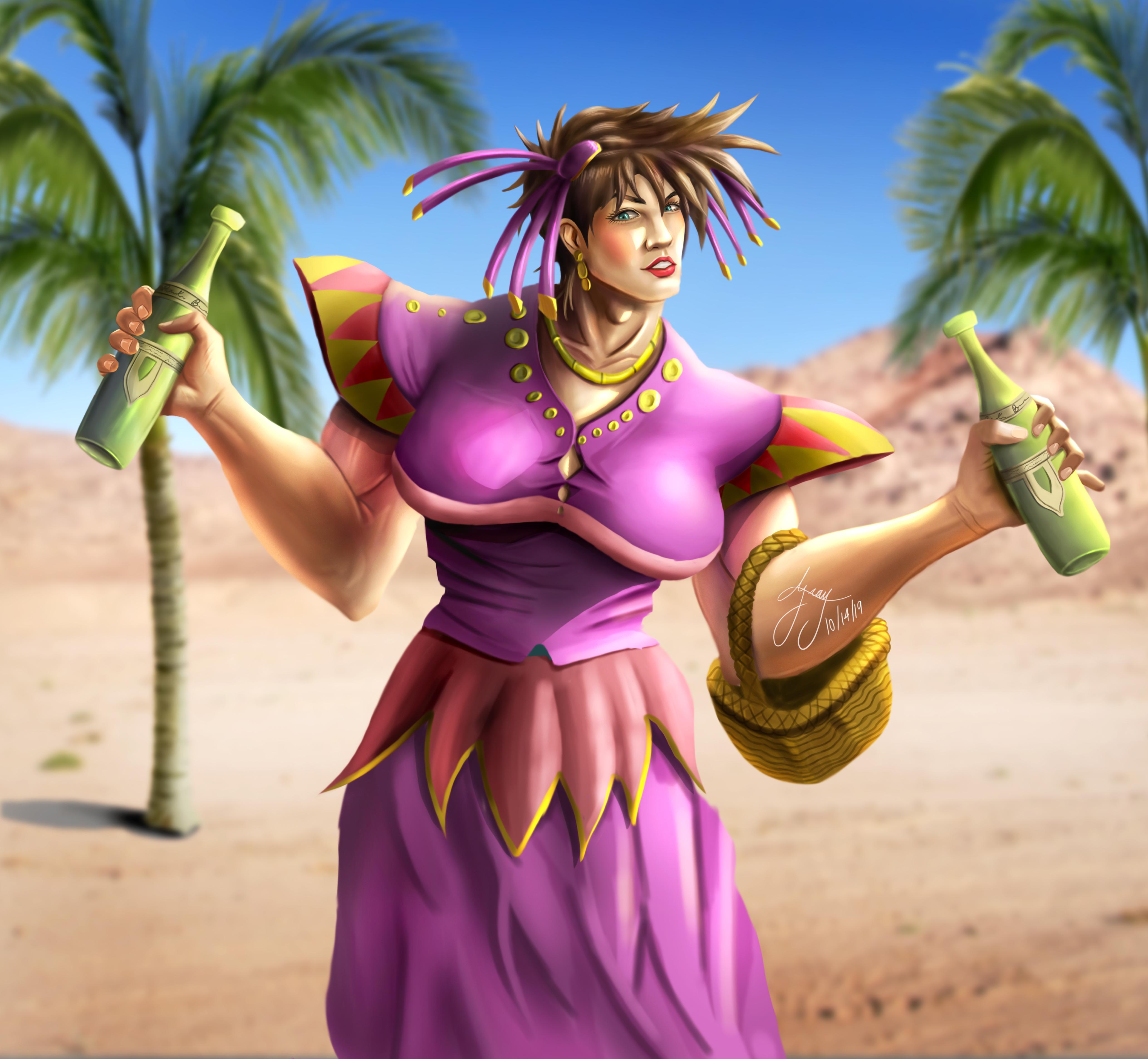 [Fanart] Tequila Joseph aka first female Jojo r/StardustCrusaders