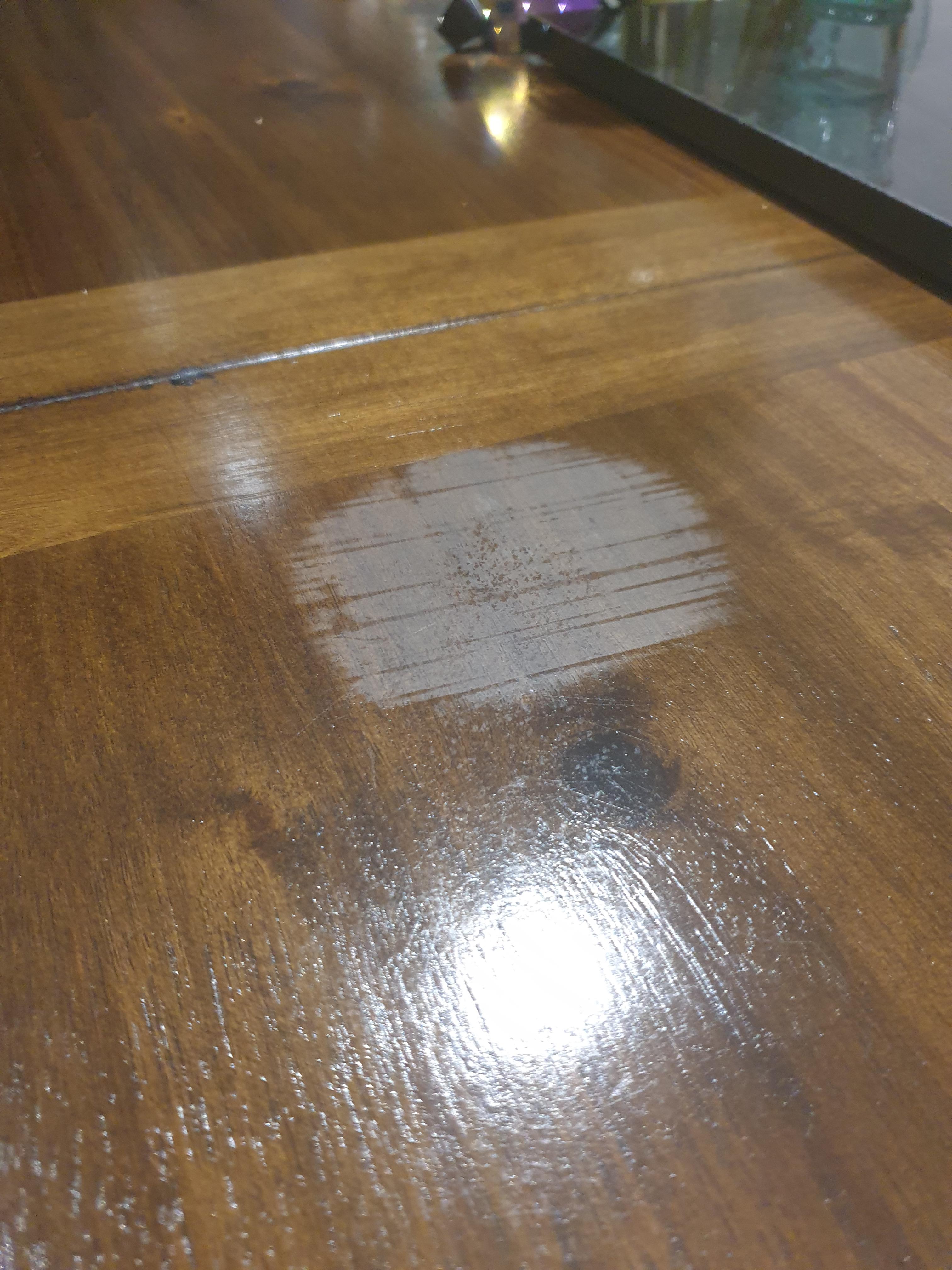 Damaged wooden dining table how to cover and seal? r/DIYUK