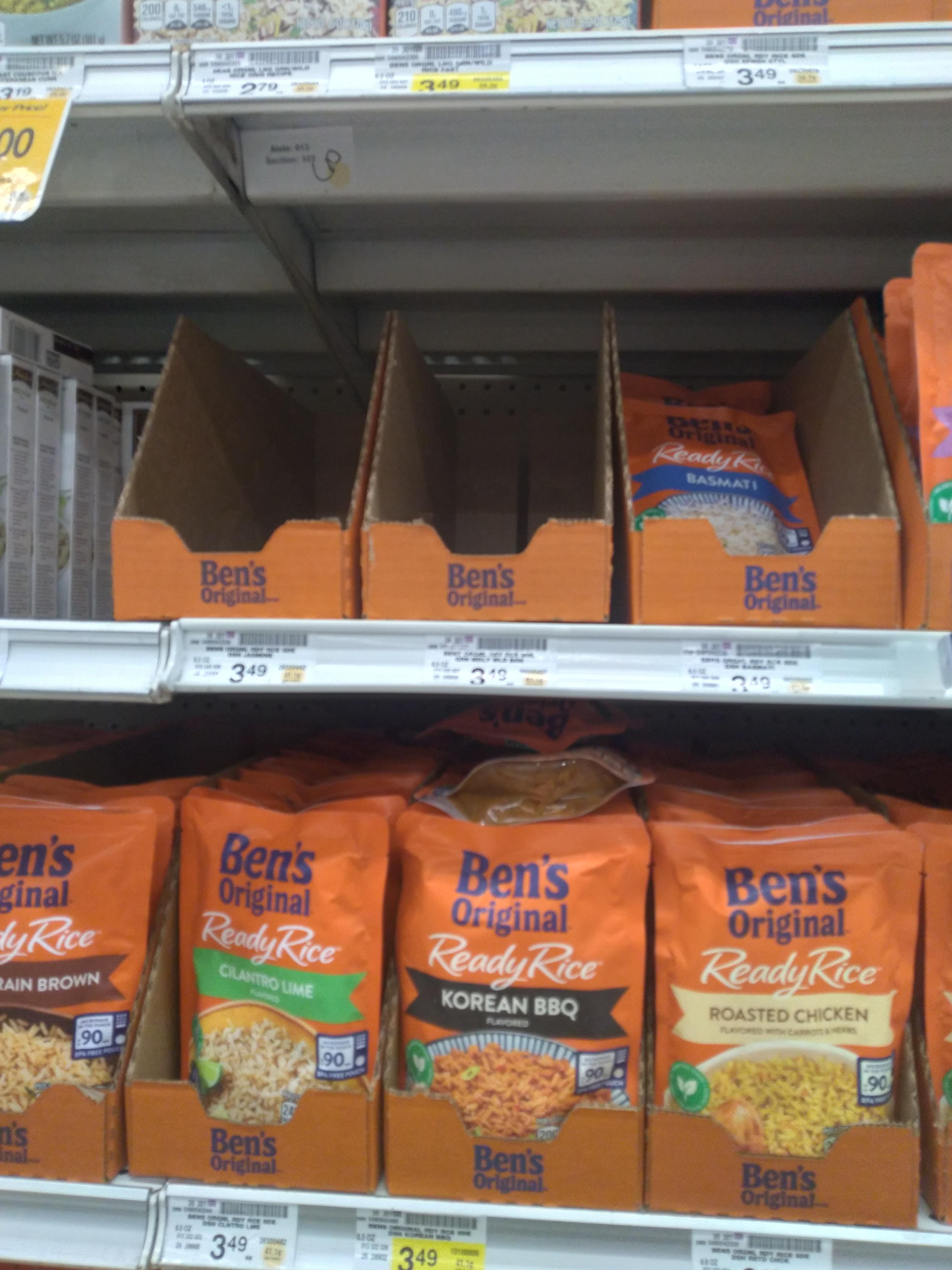 Every time I walk into a grocery store and see the Uncle Ben's brown